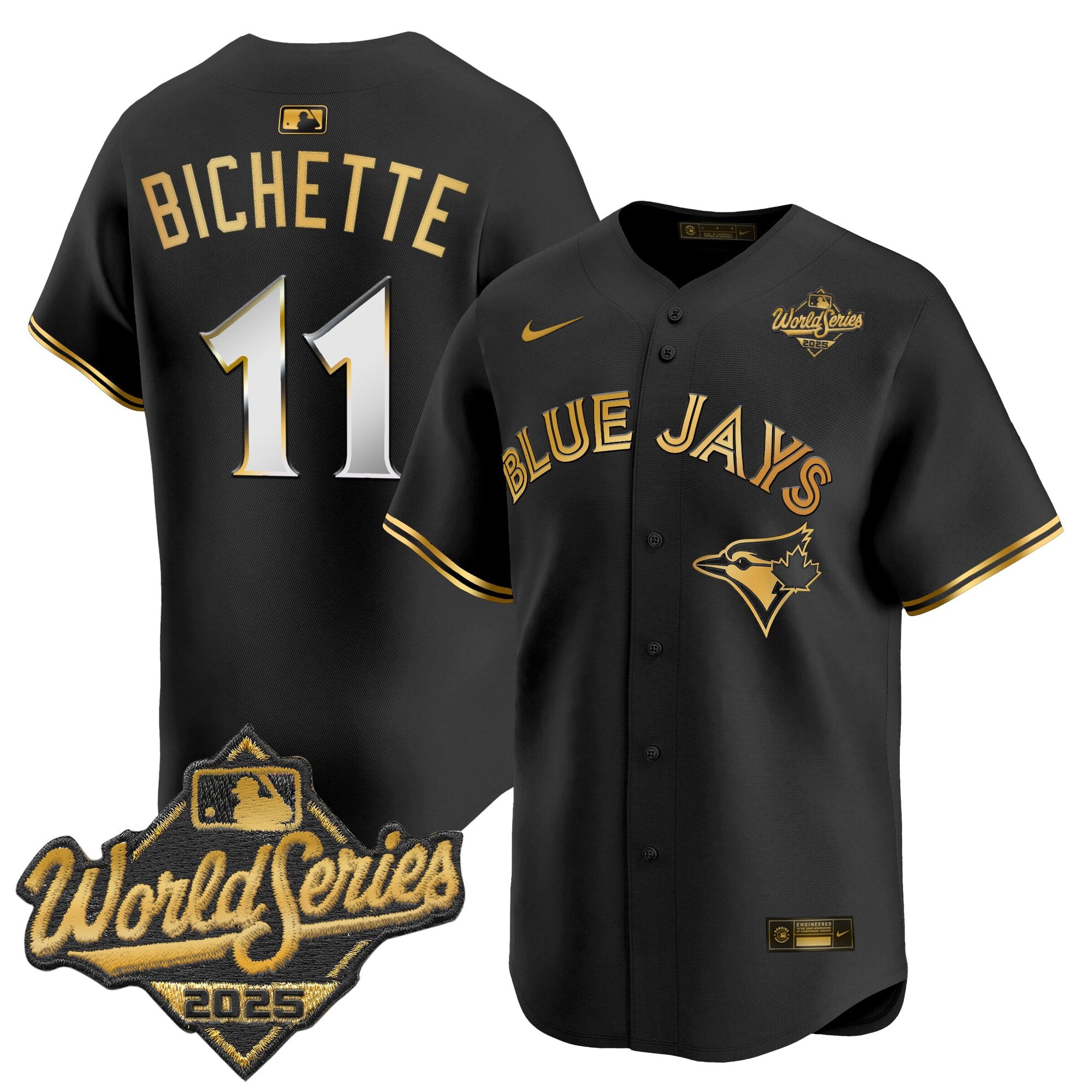 Men's Toronto Blue Jays 2025 World Series Vapor Premier Limited Jersey V2 - All Stitched