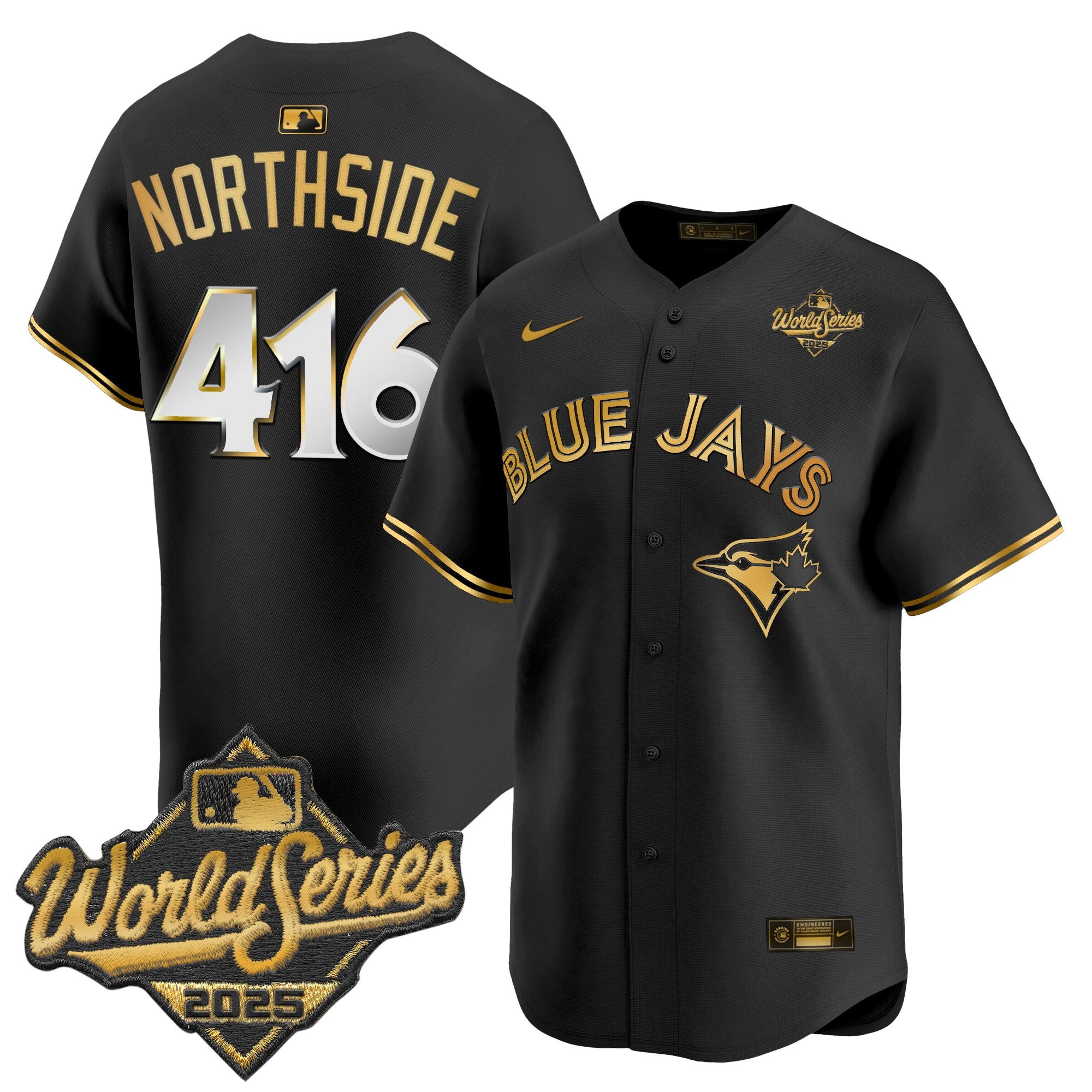 Men's Toronto Blue Jays 2025 World Series Vapor Premier Limited Jersey V2 - All Stitched