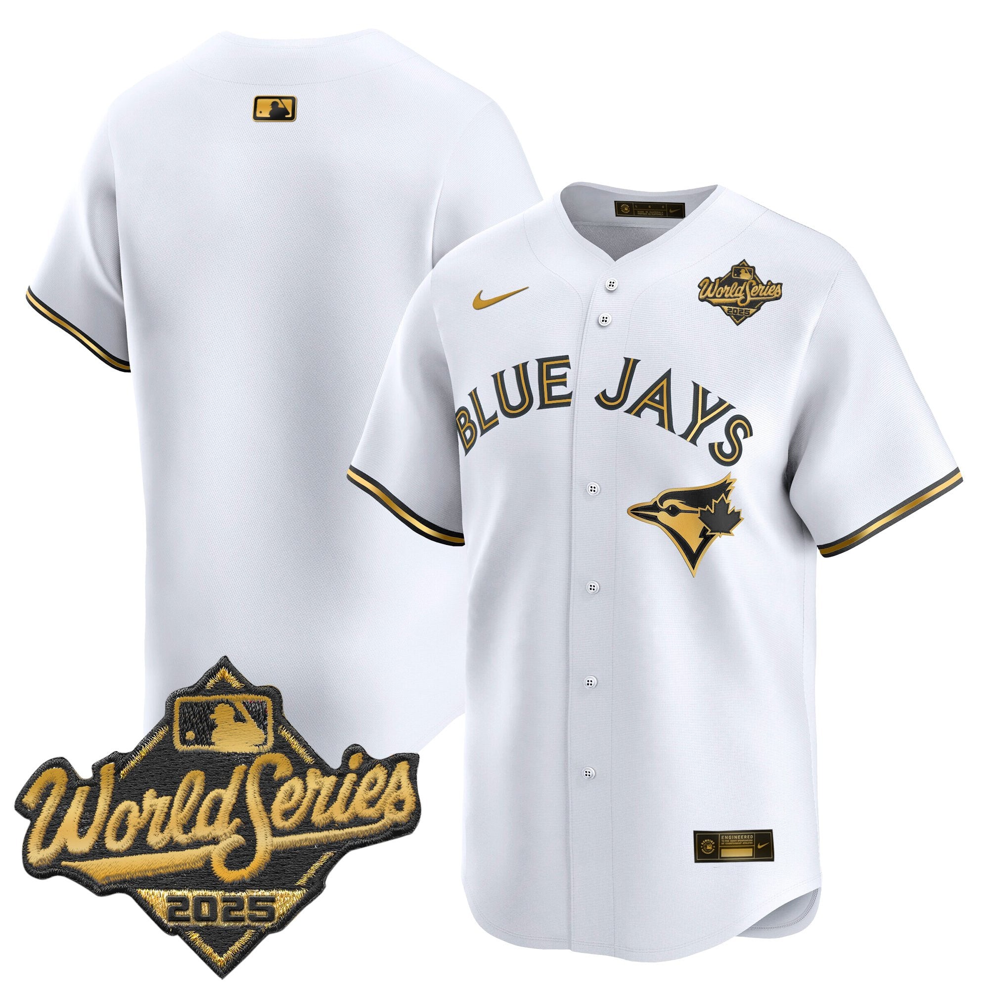 Men's Toronto Blue Jays 2025 World Series Vapor Premier Limited Jersey V2 - All Stitched