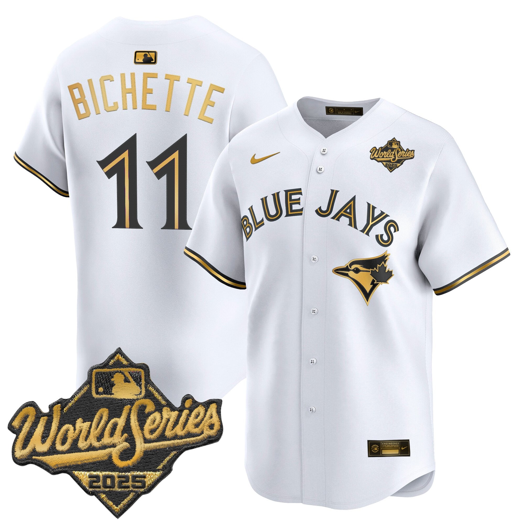 Men's Toronto Blue Jays 2025 World Series Vapor Premier Limited Jersey V2 - All Stitched