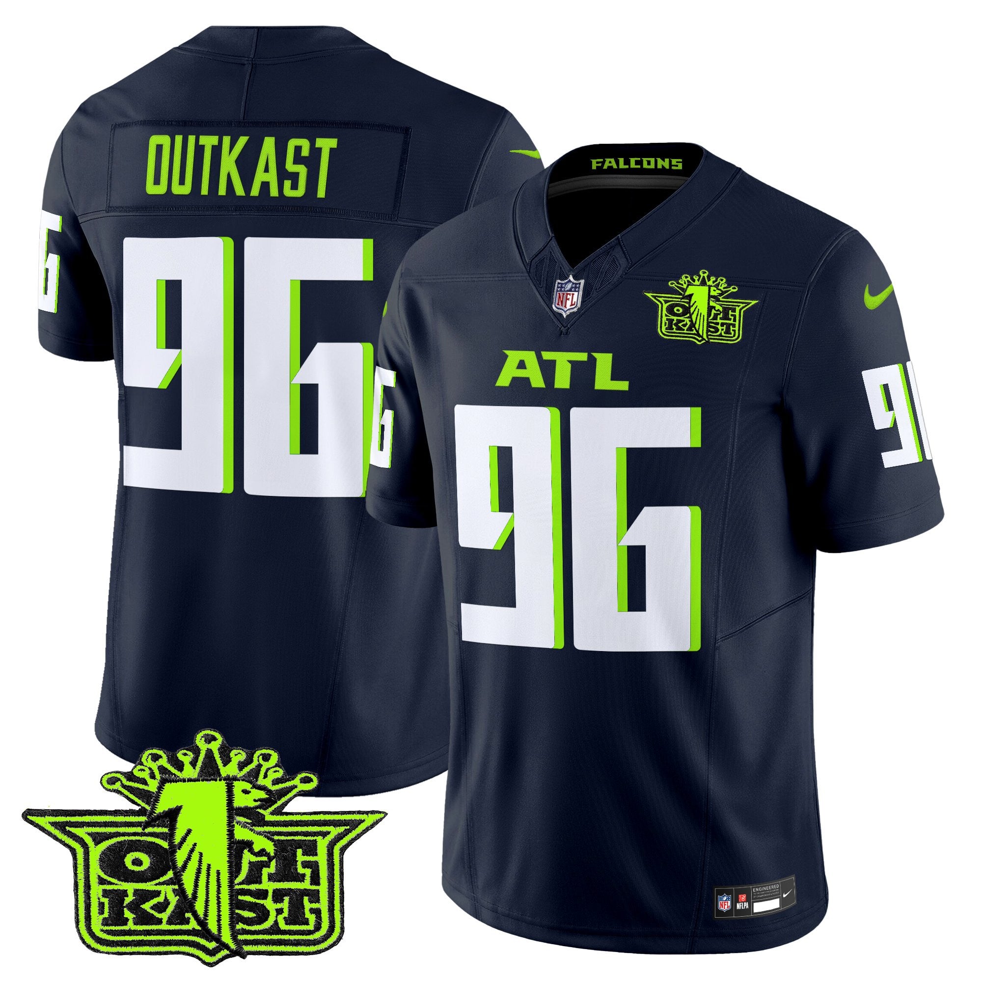 Men's Outkast x Atlanta Falcons 2025 Atliens Vapor Limited Jersey - All Stitched