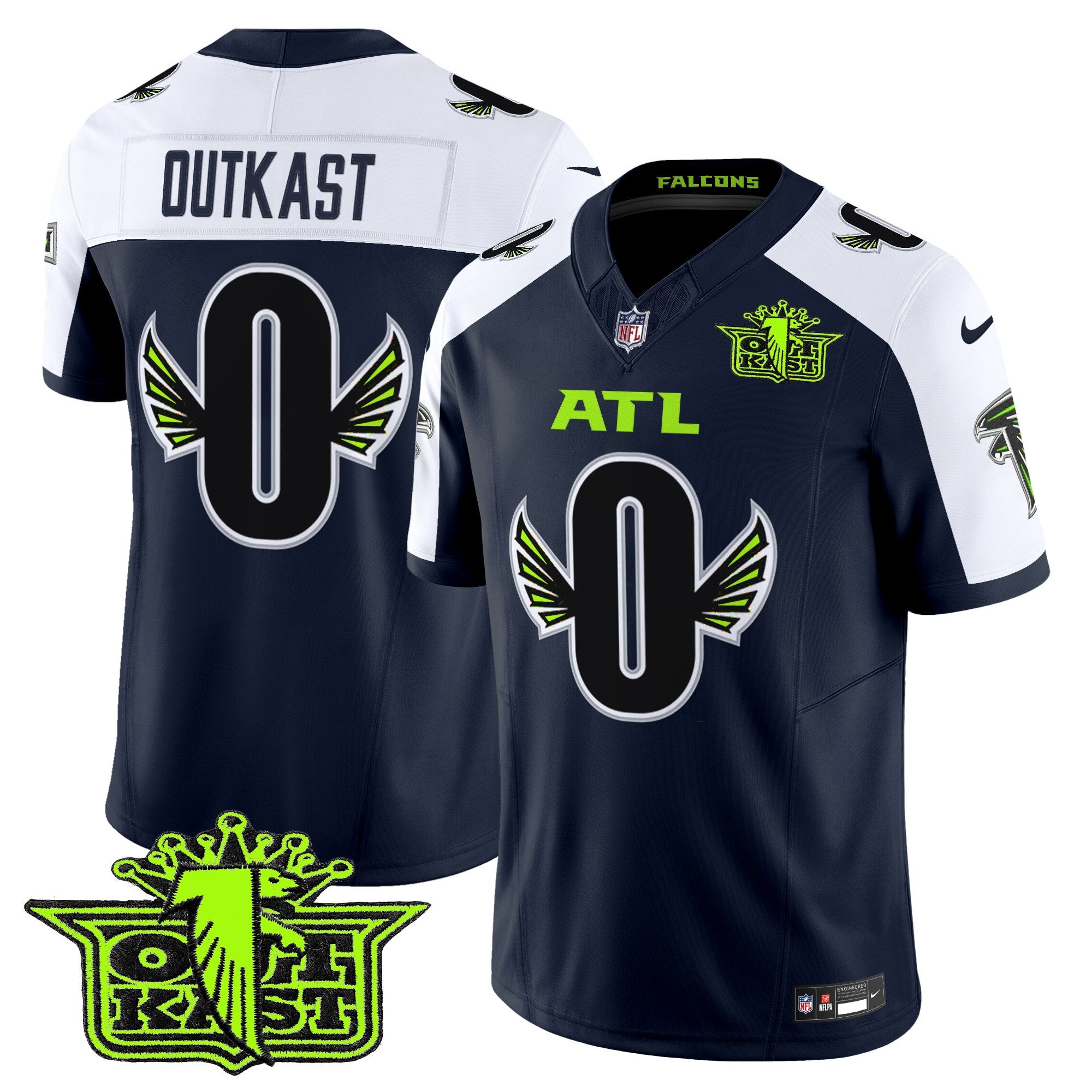 Men's Outkast x Atlanta Falcons 2025 Atliens Vapor Limited Jersey - All Stitched