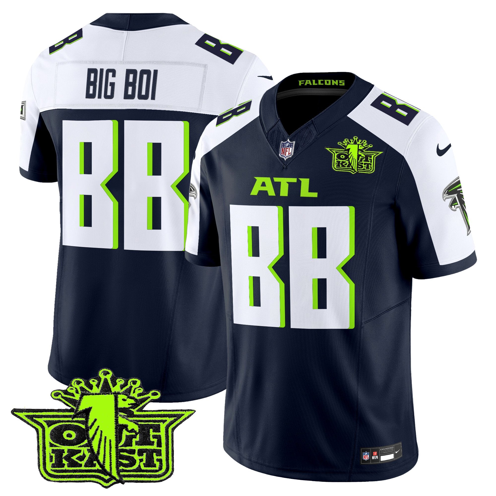 Men's Outkast x Atlanta Falcons 2025 Atliens Vapor Limited Jersey - All Stitched