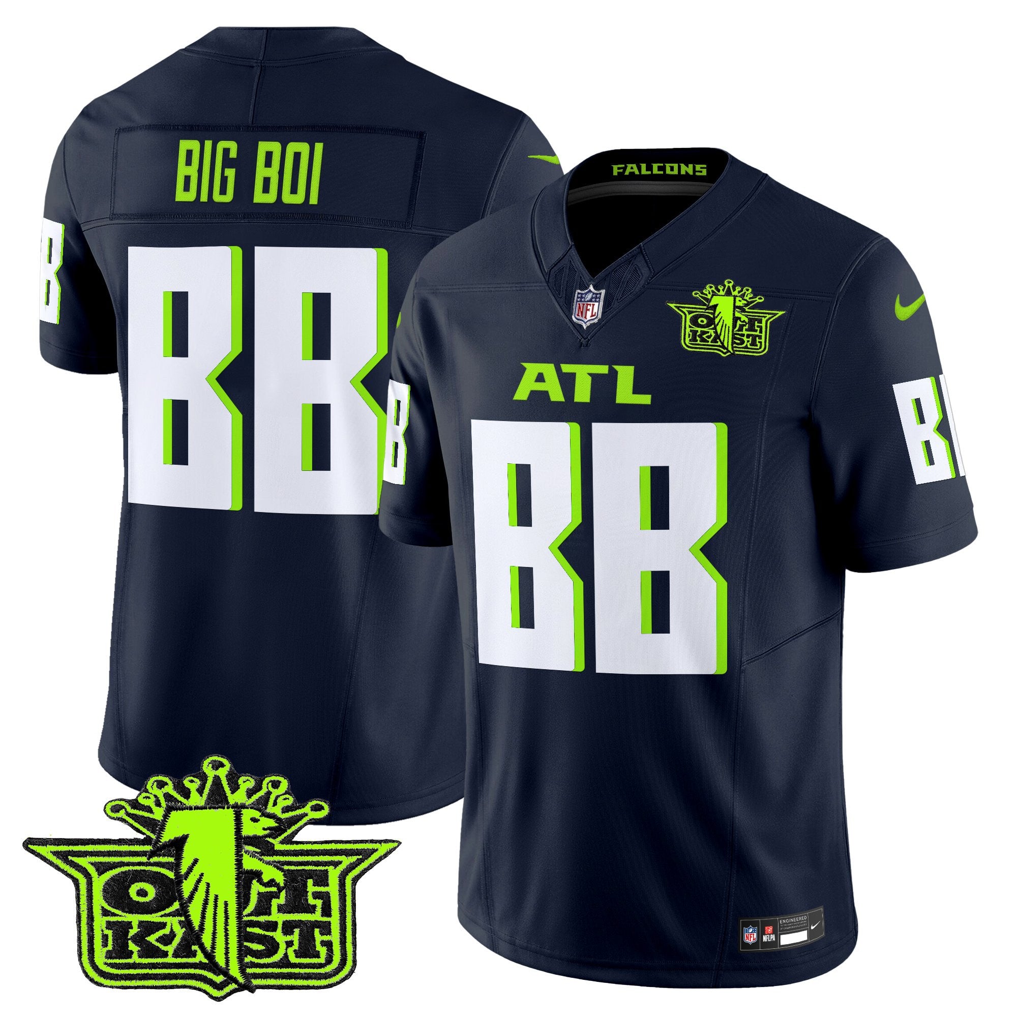 Men's Outkast x Atlanta Falcons 2025 Atliens Vapor Limited Jersey - All Stitched