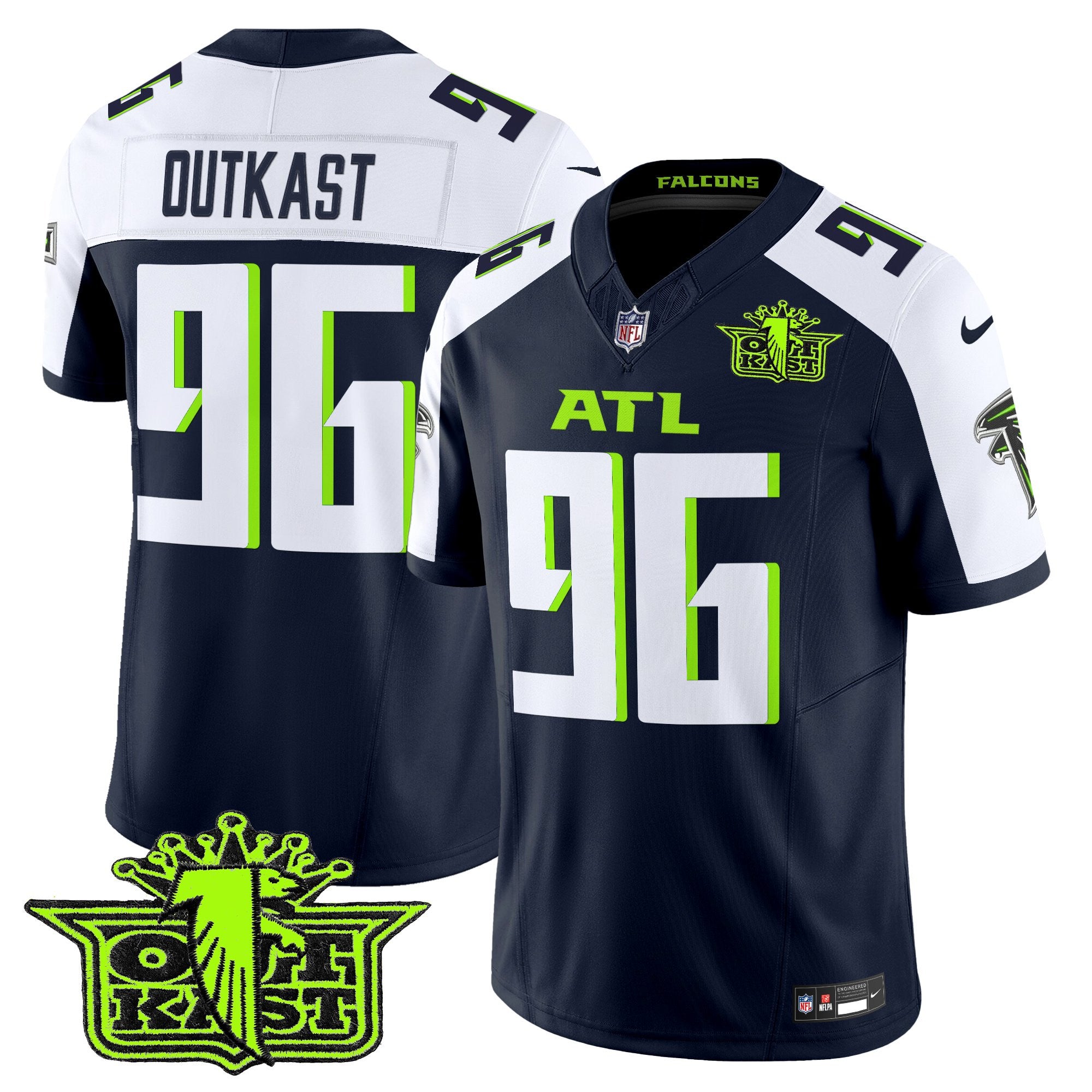 Men's Outkast x Atlanta Falcons 2025 Atliens Vapor Limited Jersey - All Stitched