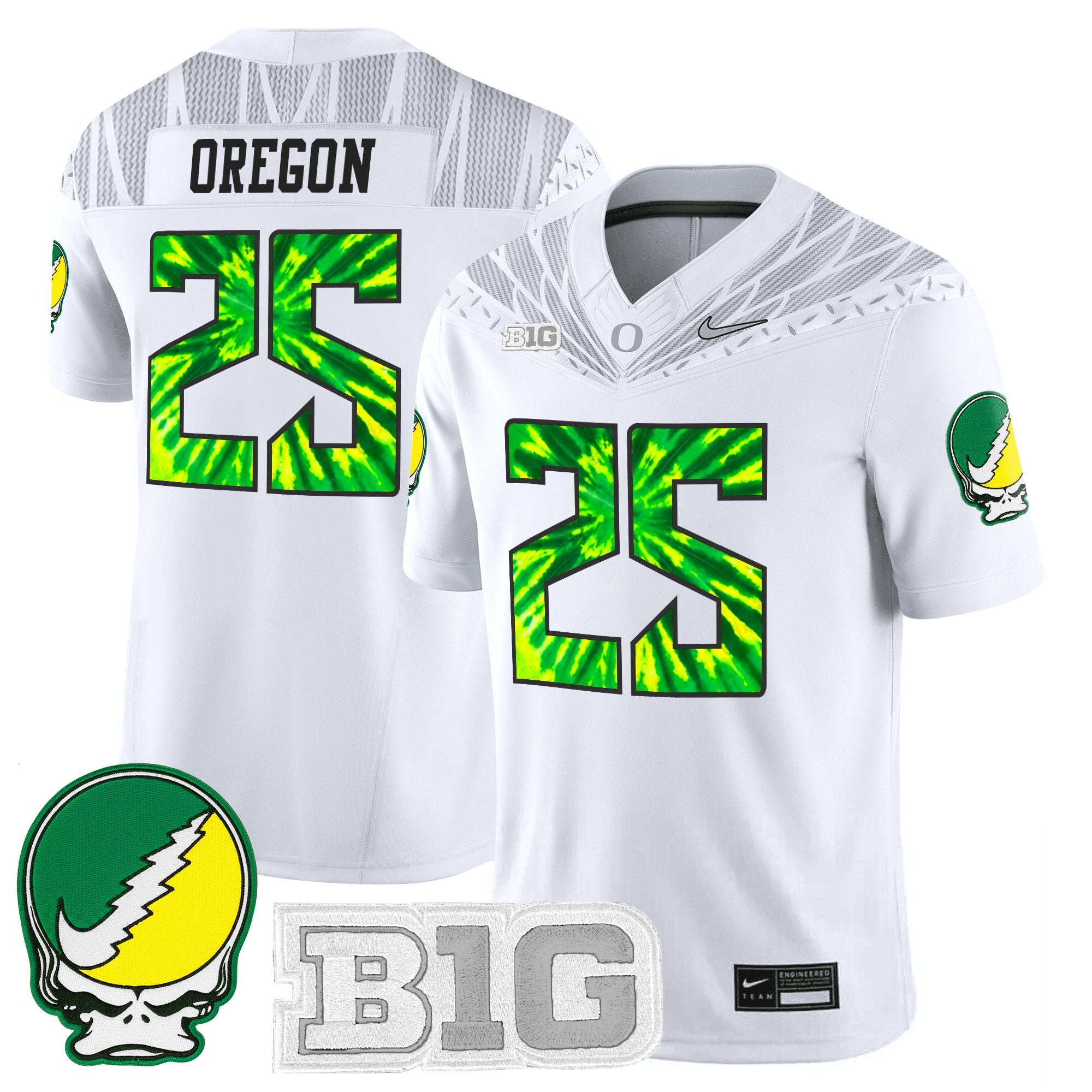 Men's Oregon Ducks 2025 "Grateful Ducks" Vapor Limited Jersey - All Stitched