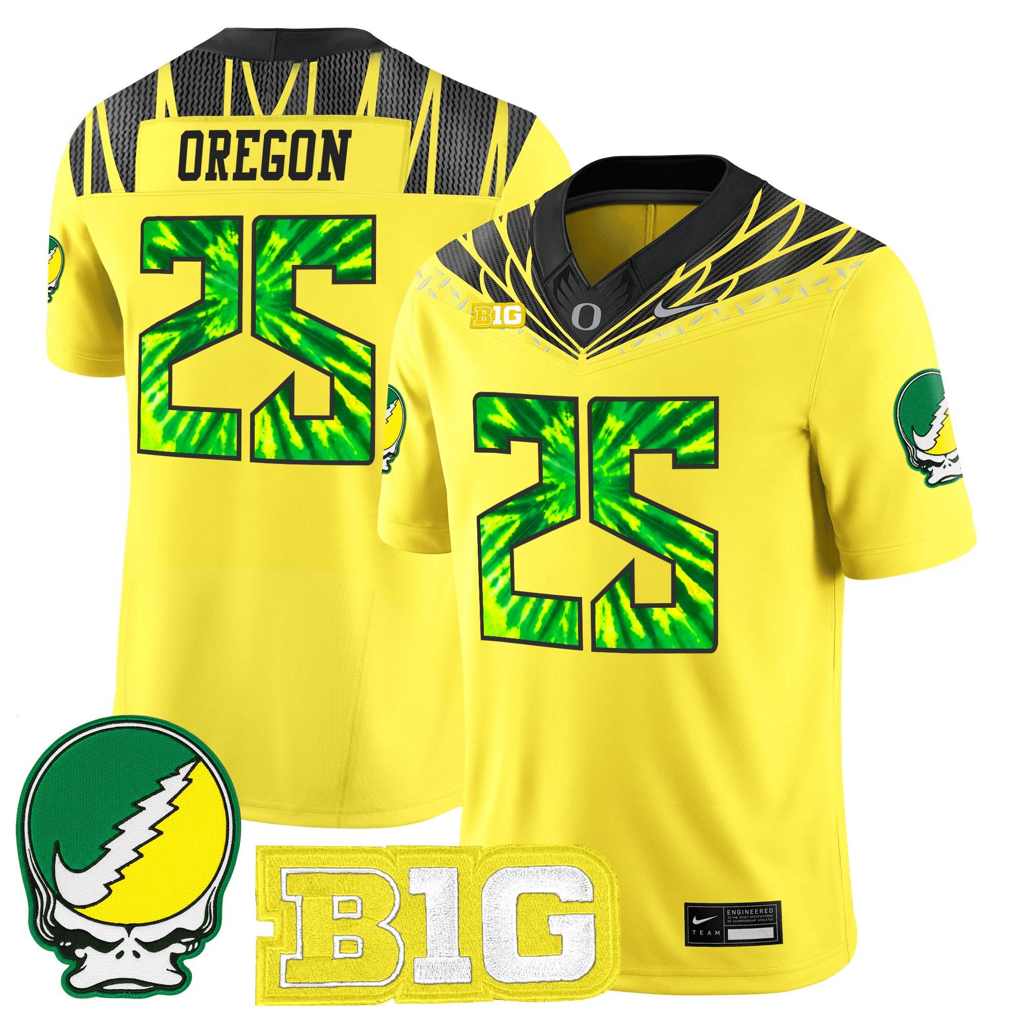 Men's Oregon Ducks 2025 "Grateful Ducks" Vapor Limited Jersey - All Stitched