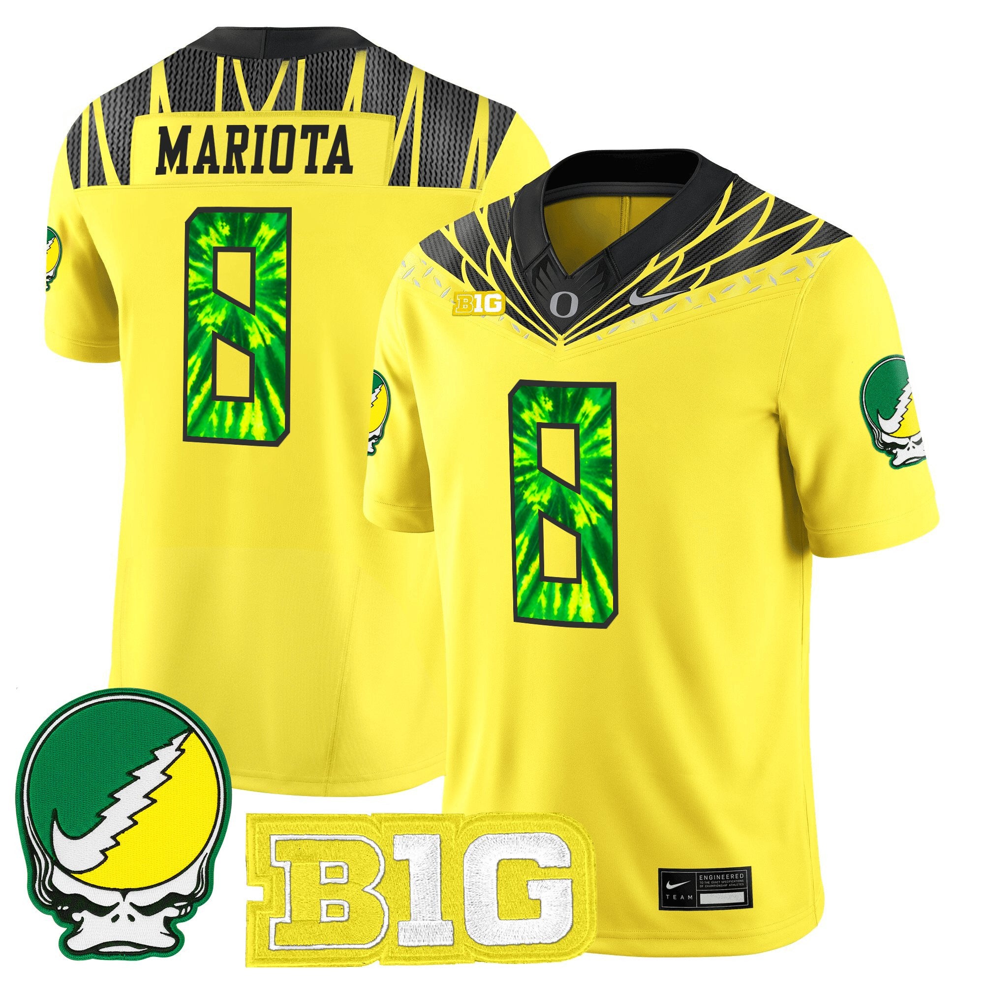 Men's Oregon Ducks 2025 "Grateful Ducks" Vapor Limited Jersey - All Stitched
