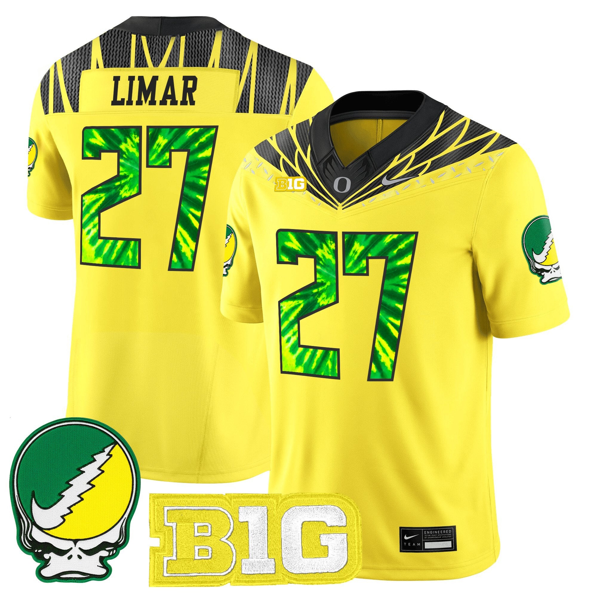 Men's Oregon Ducks 2025 "Grateful Ducks" Vapor Limited Jersey - All Stitched