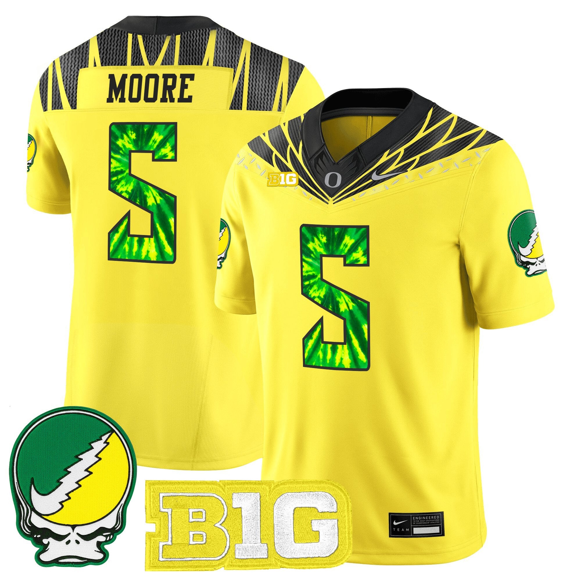Men's Oregon Ducks 2025 "Grateful Ducks" Vapor Limited Jersey - All Stitched