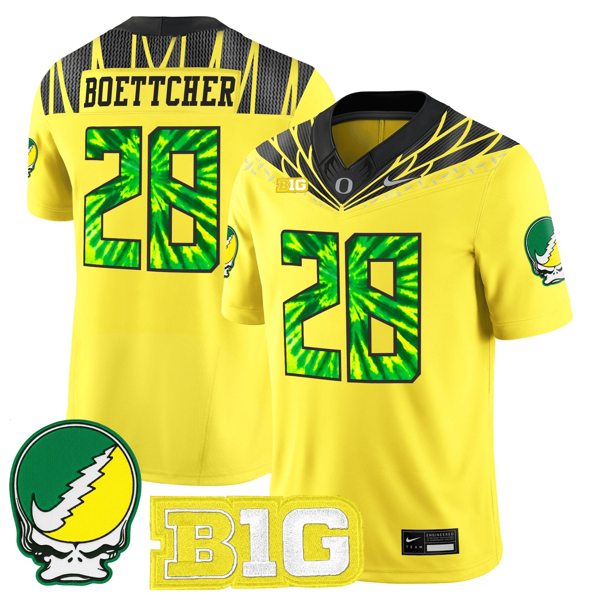 Men's Oregon Ducks 2025 "Grateful Ducks" Vapor Limited Jersey - All Stitched