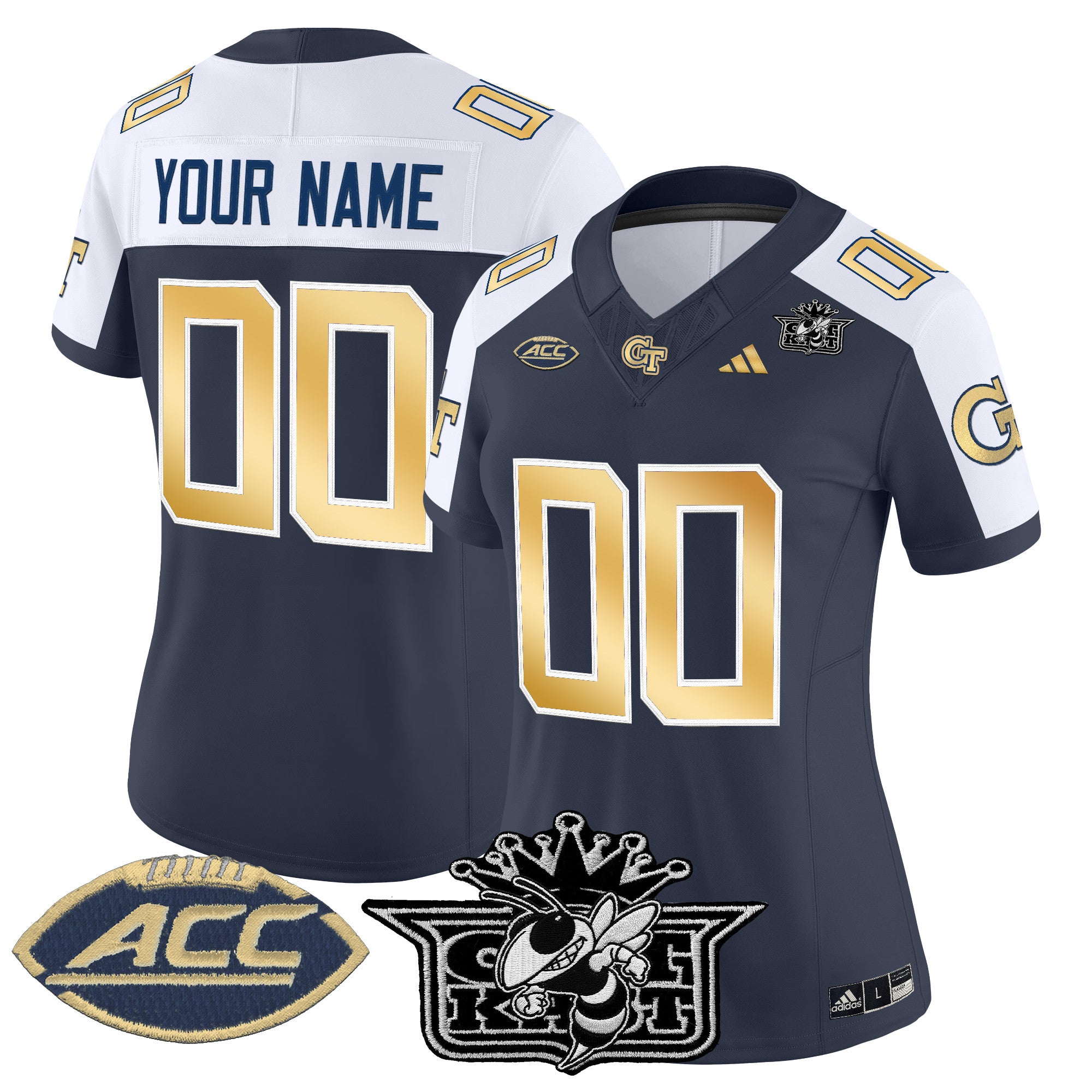 Outkast x Georgia Tech Yellow Jackets 2025 Vapor Limited Custom Jersey - All stitched