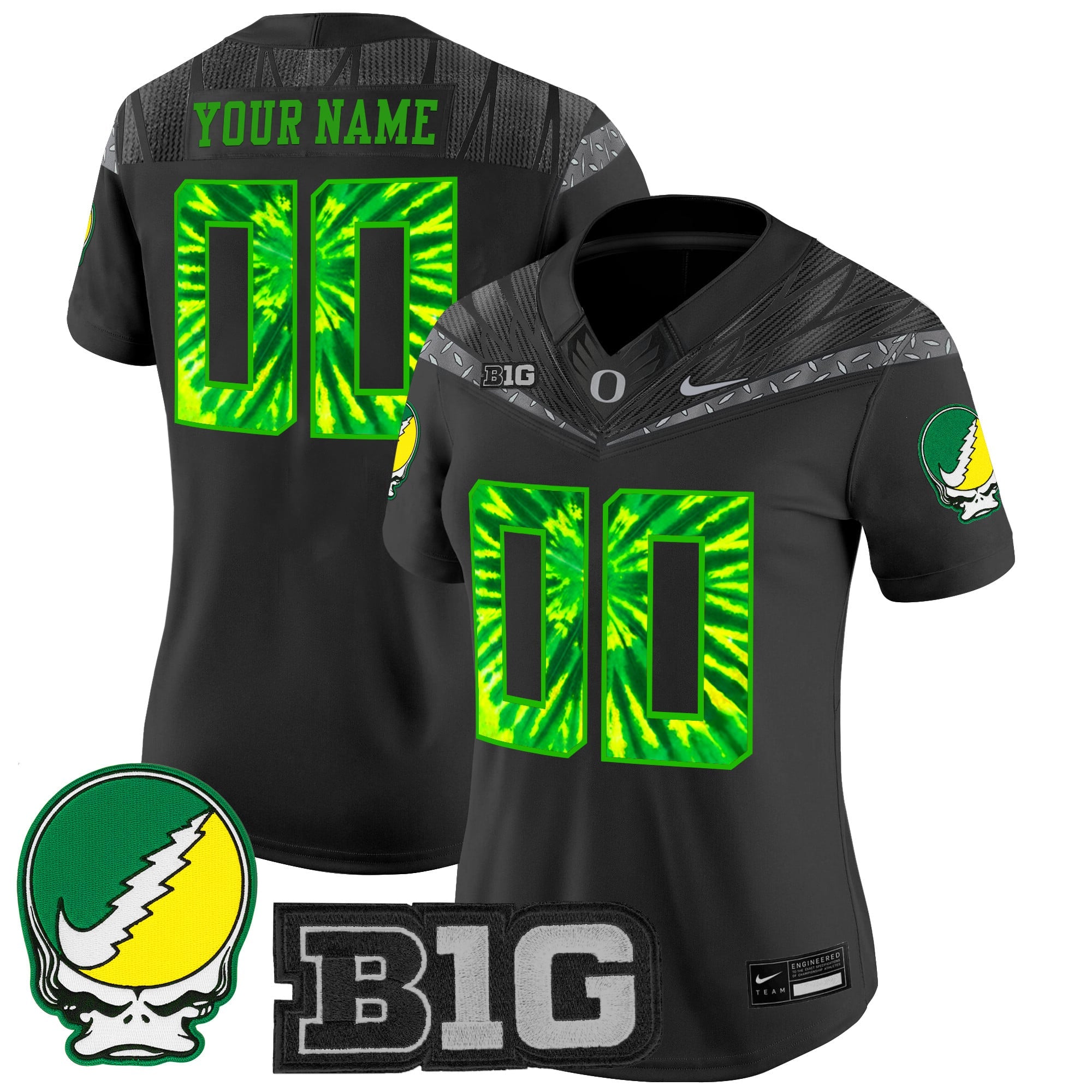 Oregon Ducks 2025 "Grateful Ducks" Vapor Limited Custom Jersey - All Stitched