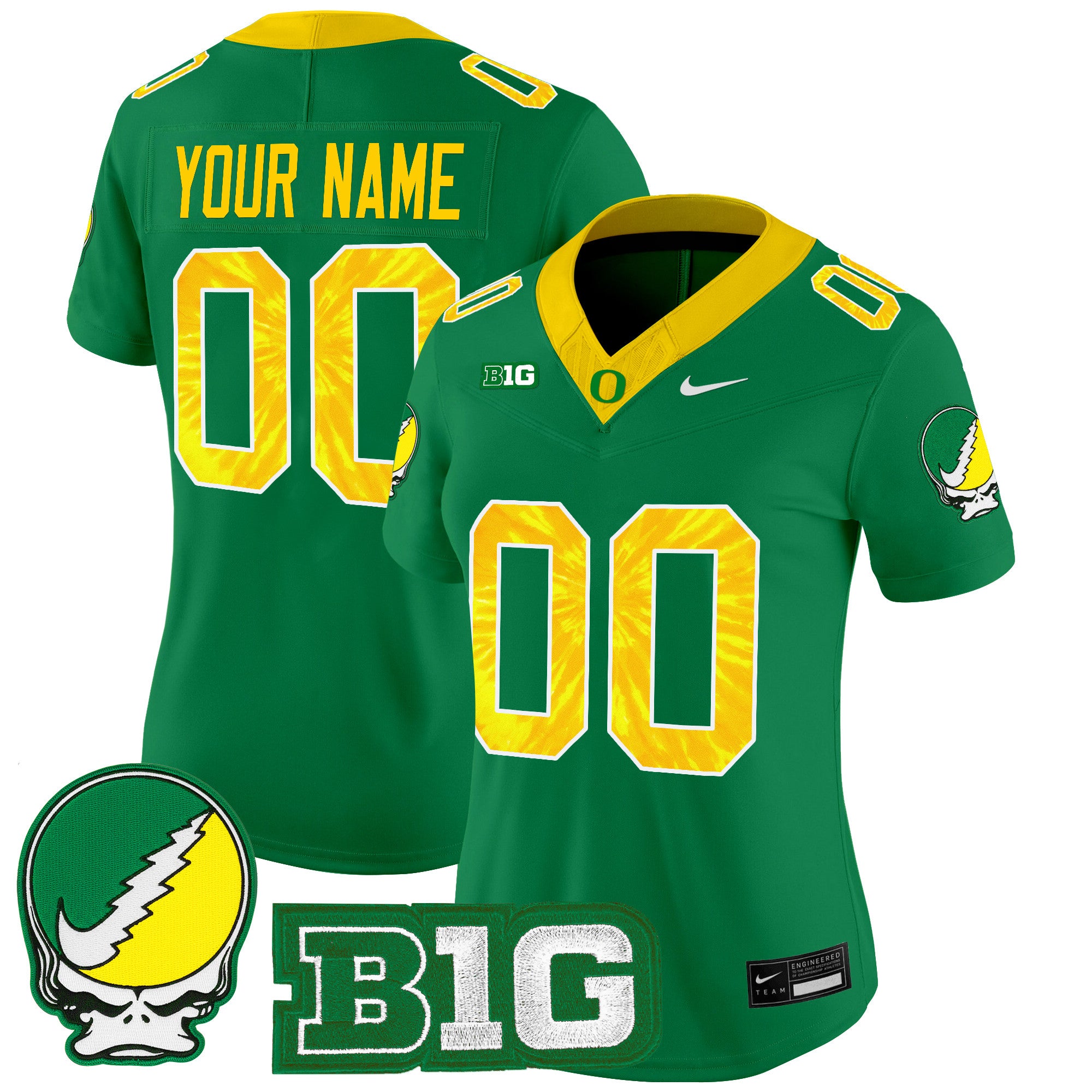 Oregon Ducks 2025 "Grateful Ducks" Vapor Limited Custom Jersey - All Stitched