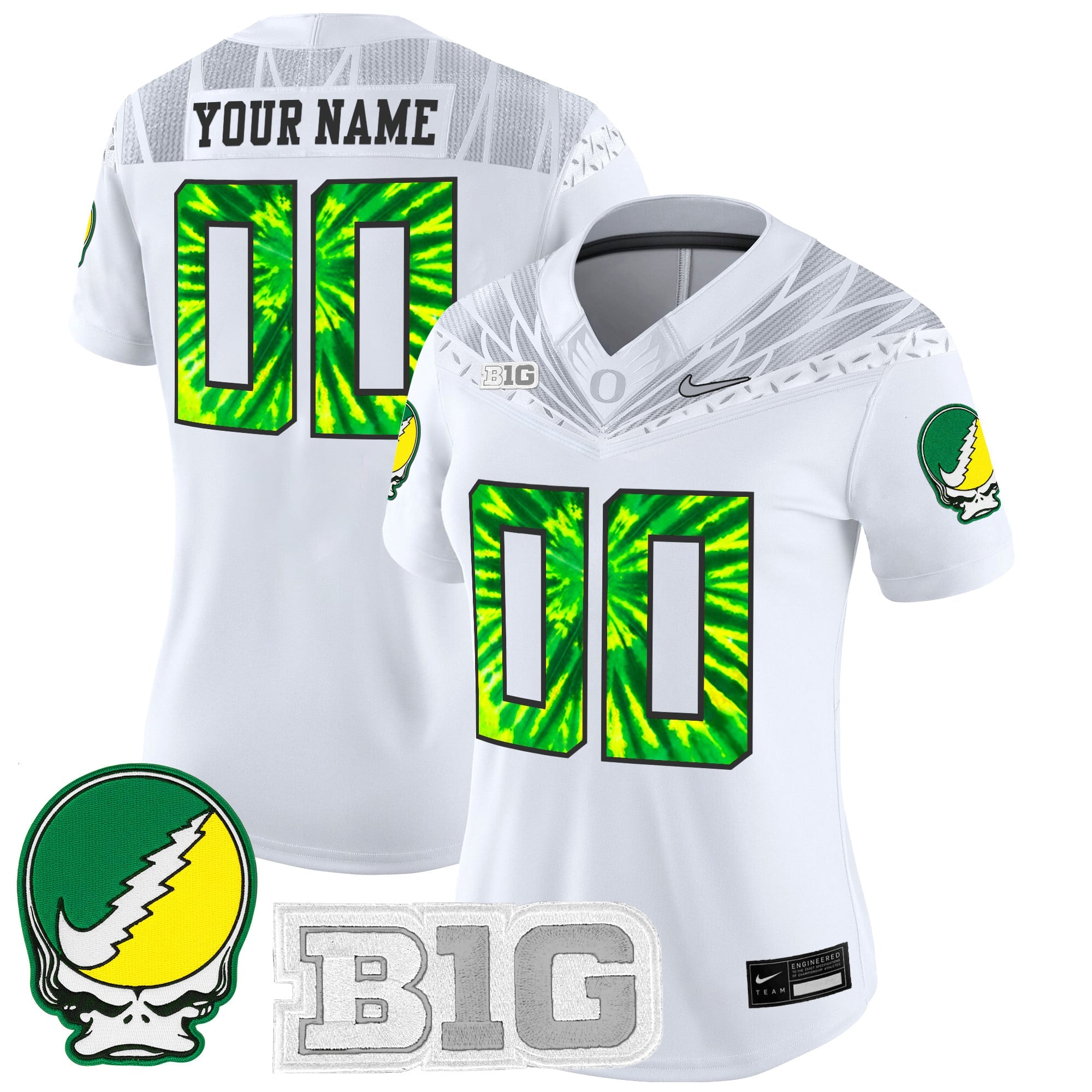 Oregon Ducks 2025 "Grateful Ducks" Vapor Limited Custom Jersey - All Stitched