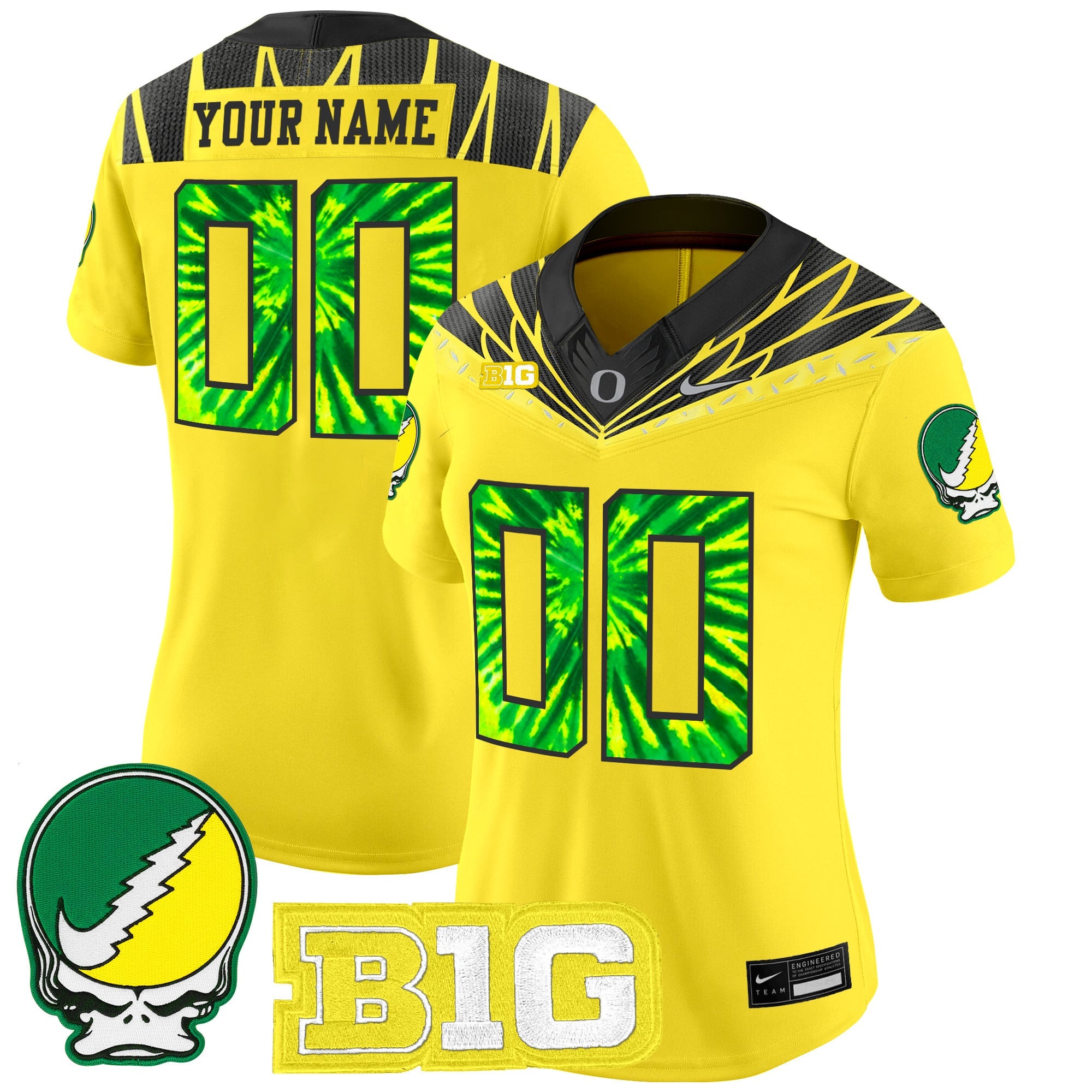 Oregon Ducks 2025 "Grateful Ducks" Vapor Limited Custom Jersey - All Stitched