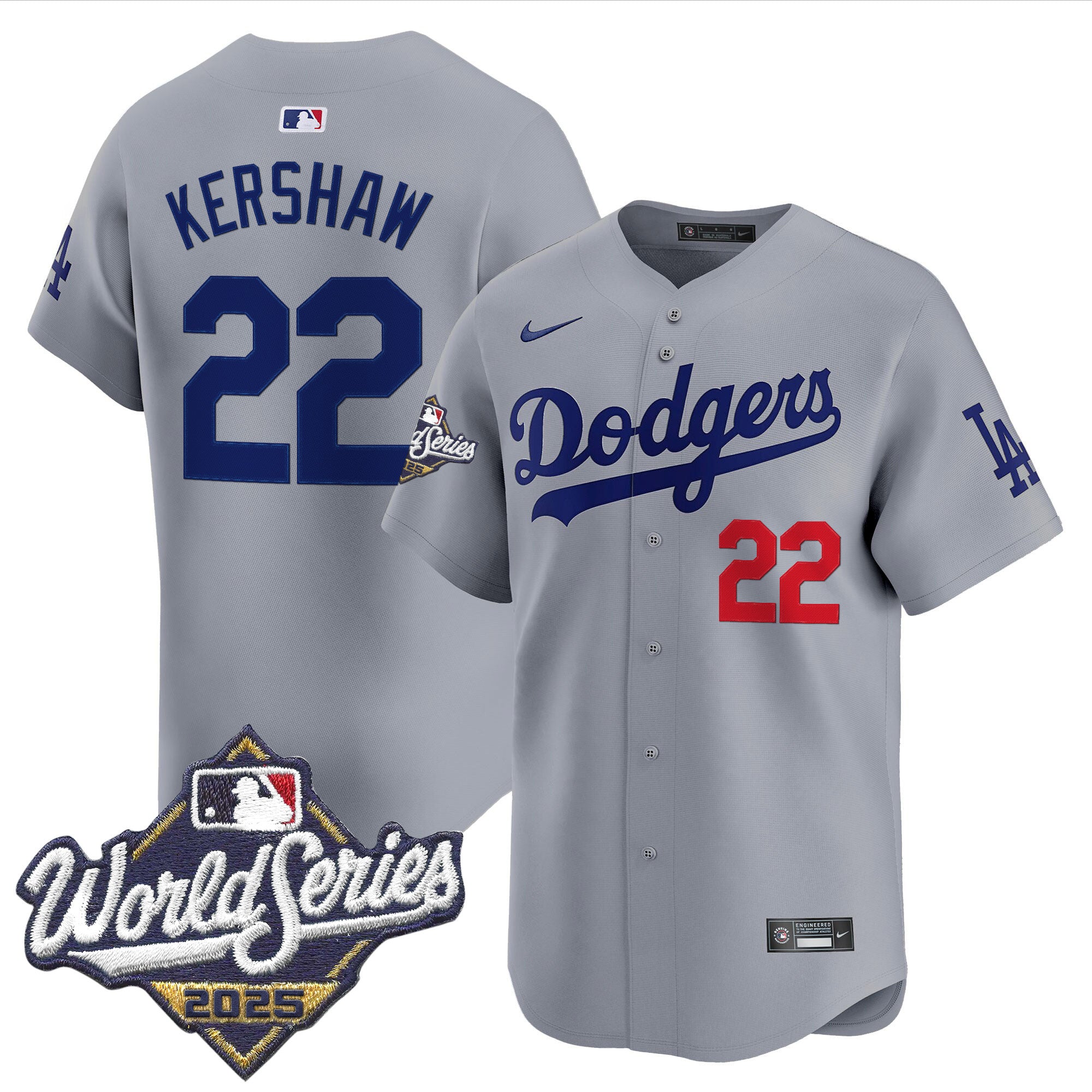 Men's Dodgers 2025 World Series Vapor Premier Limited Jersey - All Stitched
