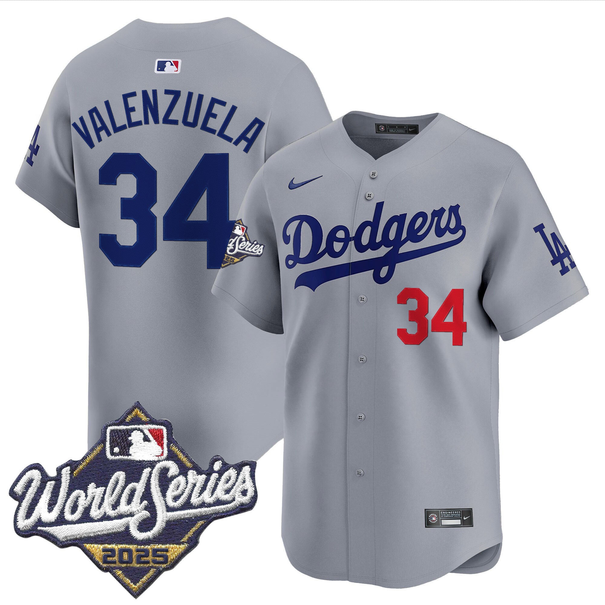 Men's Dodgers 2025 World Series Vapor Premier Limited Jersey - All Stitched