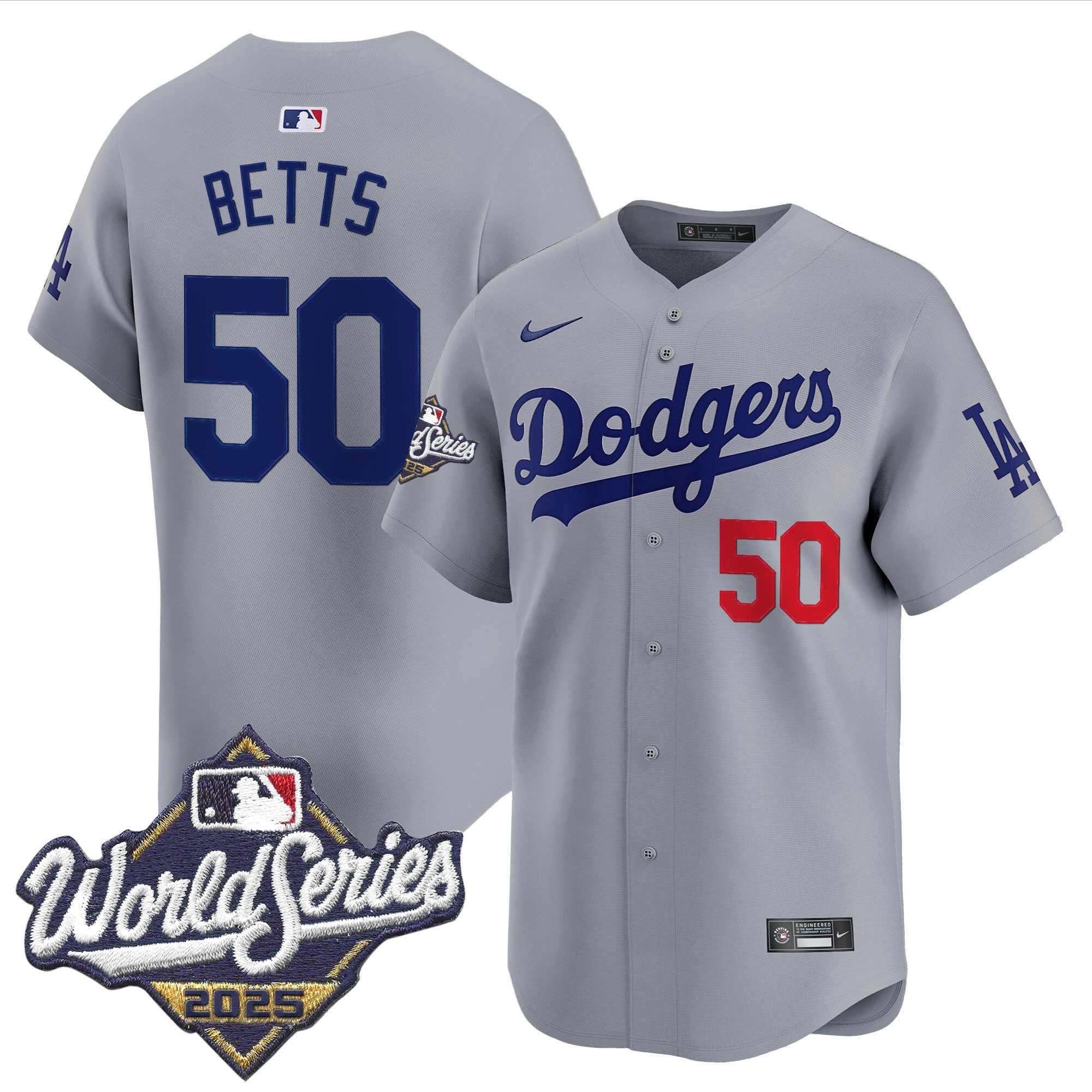 Men's Dodgers 2025 World Series Vapor Premier Limited Jersey - All Stitched