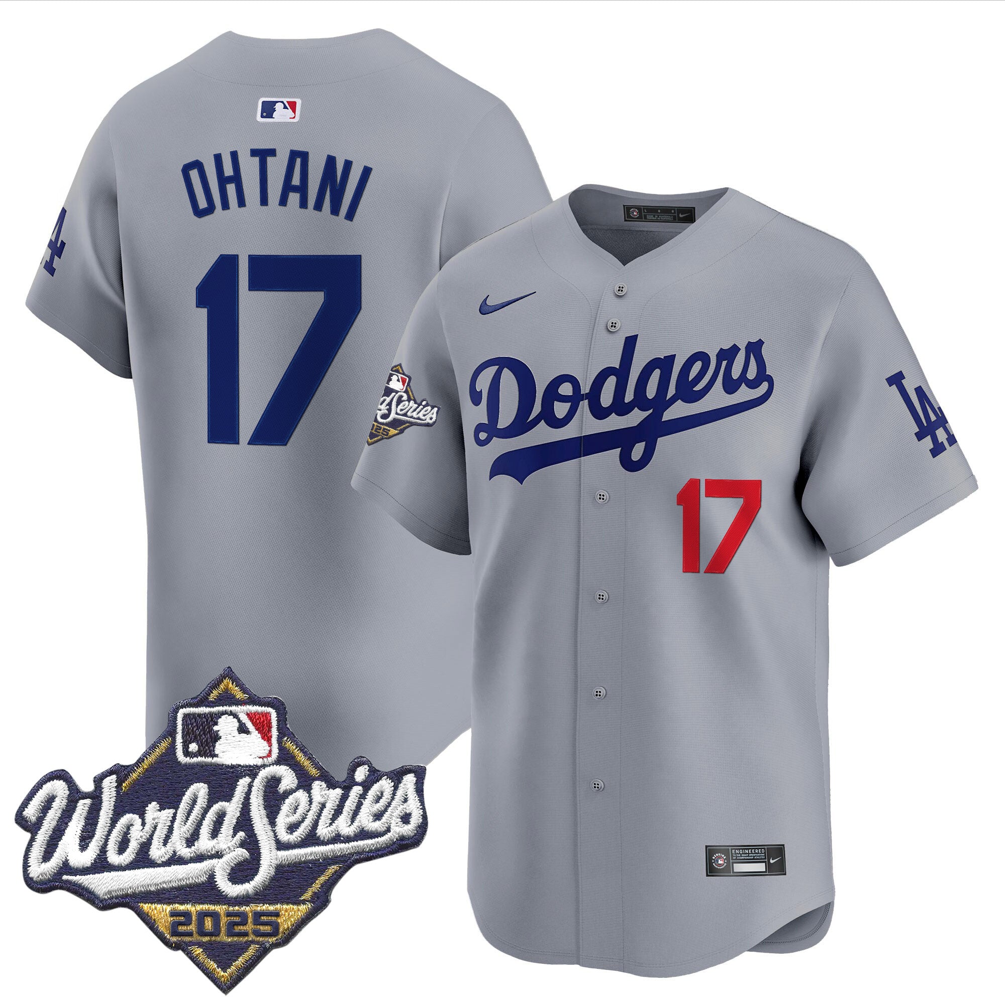 Men's Dodgers 2025 World Series Vapor Premier Limited Jersey - All Stitched