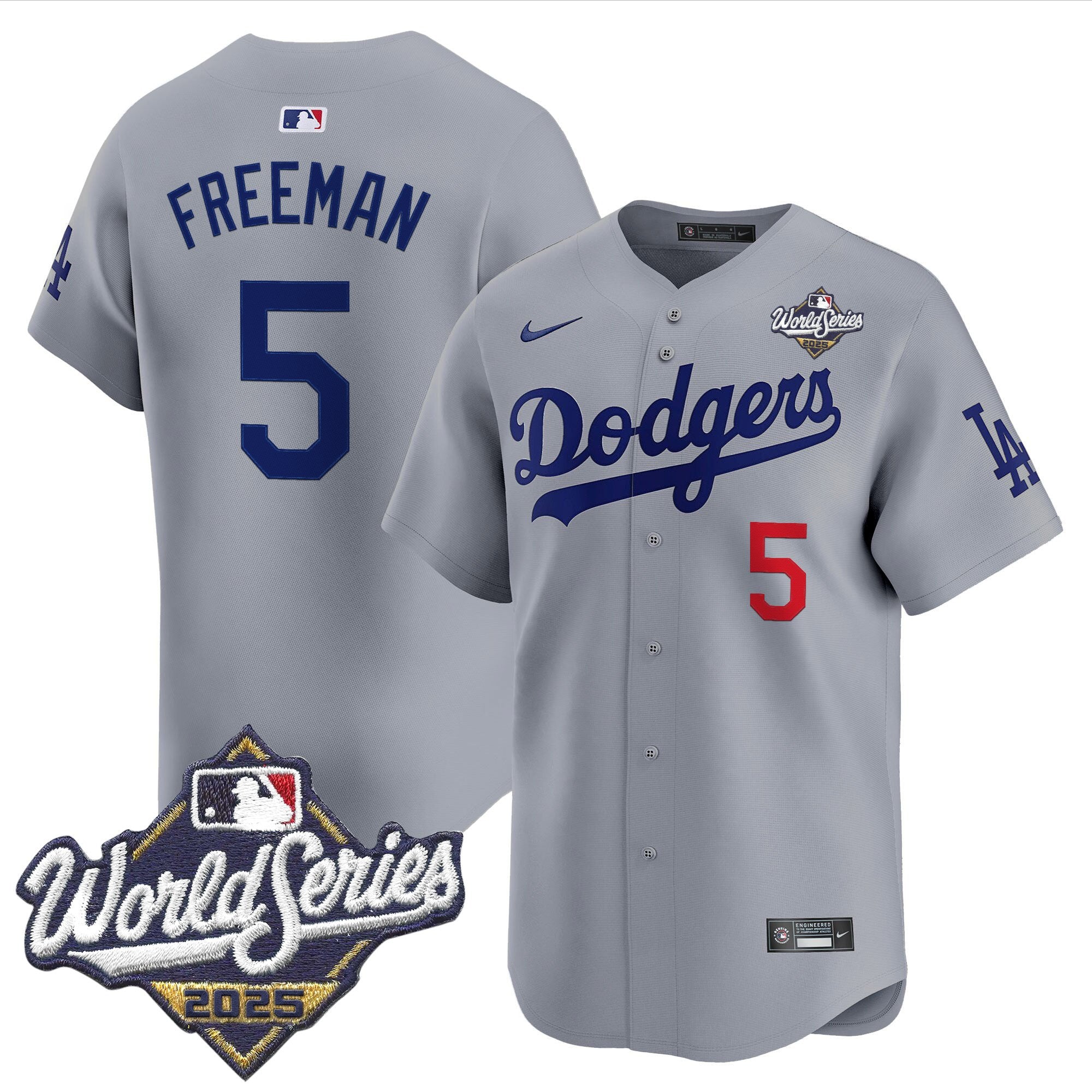 Men's Dodgers 2025 World Series Vapor Premier Limited Jersey V2 - All Stitched