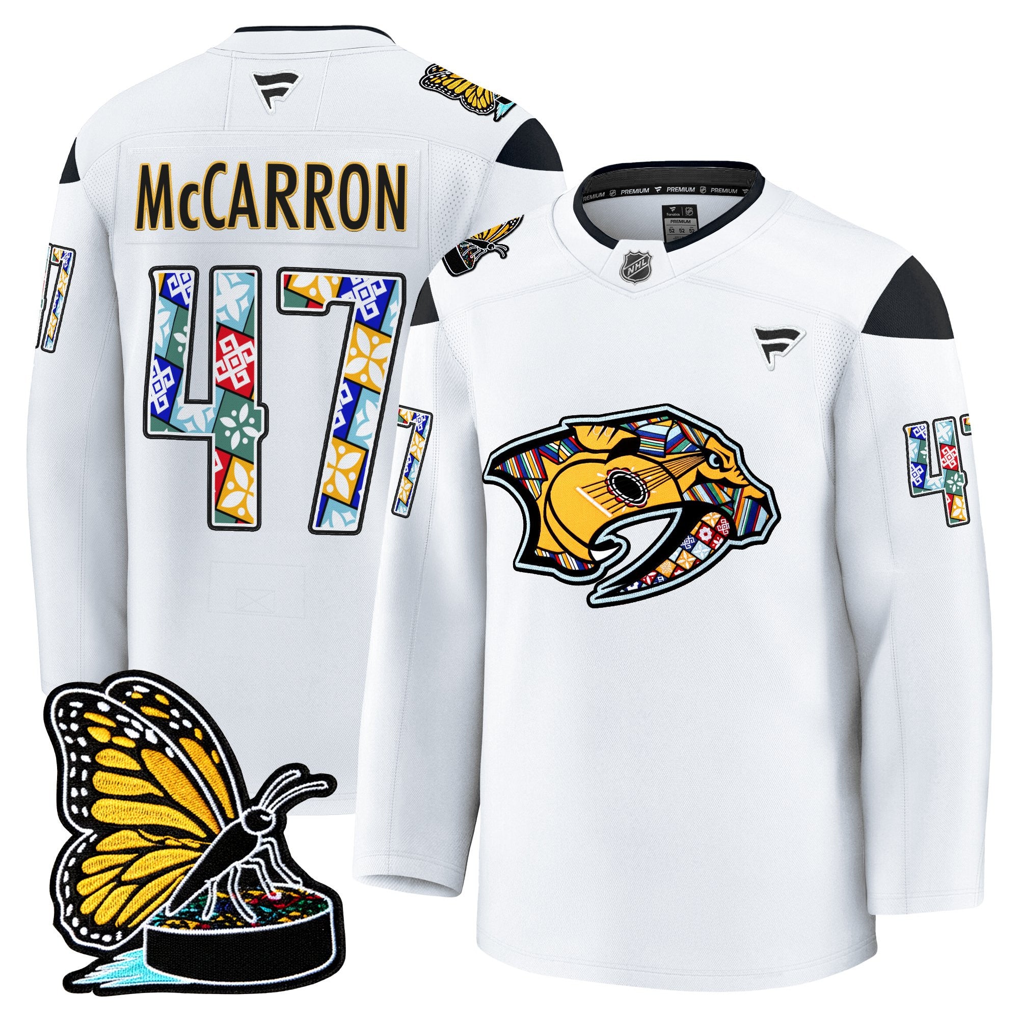 Men's Nashville Predators 2025 Hispanic Music Heritage Night Premium Jersey - All Stitched