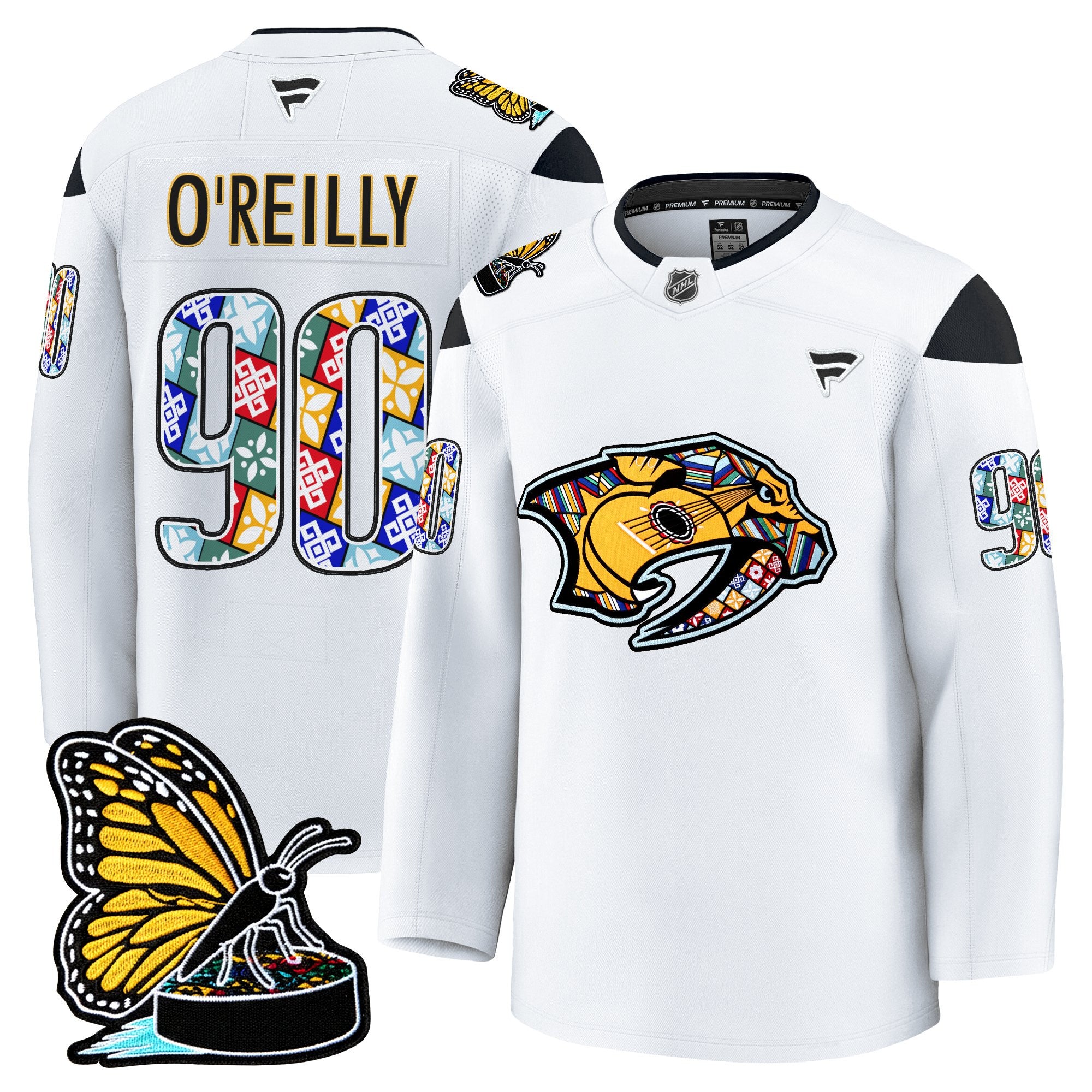 Men's Nashville Predators 2025 Hispanic Music Heritage Night Premium Jersey - All Stitched