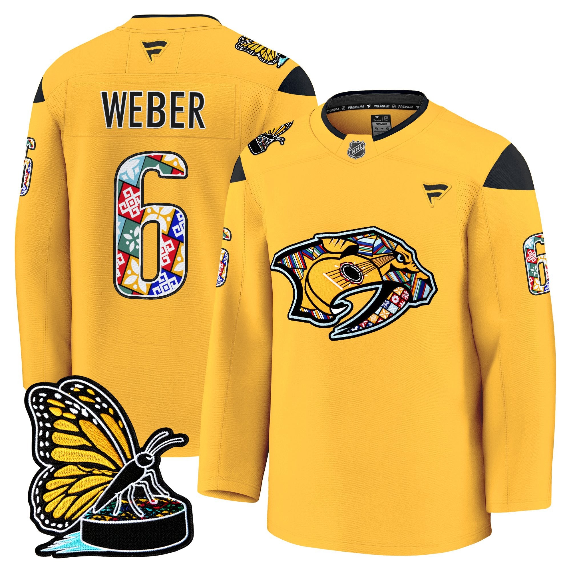 Men's Nashville Predators 2025 Hispanic Music Heritage Night Premium Jersey - All Stitched