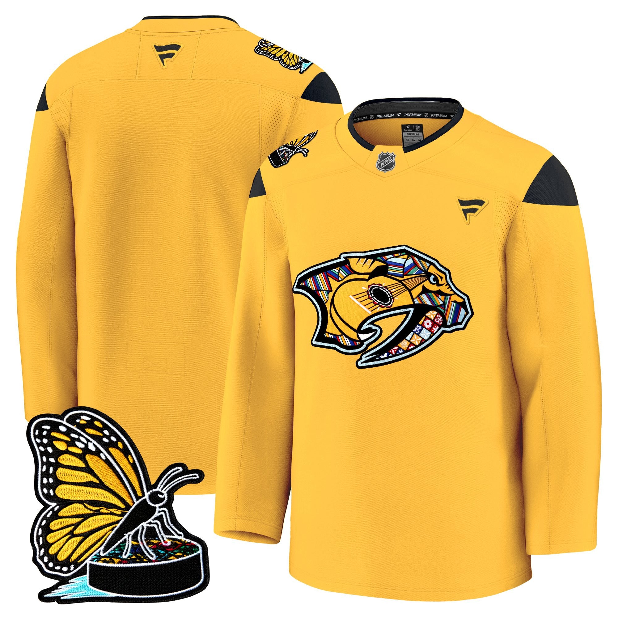Men's Nashville Predators 2025 Hispanic Music Heritage Night Premium Jersey - All Stitched