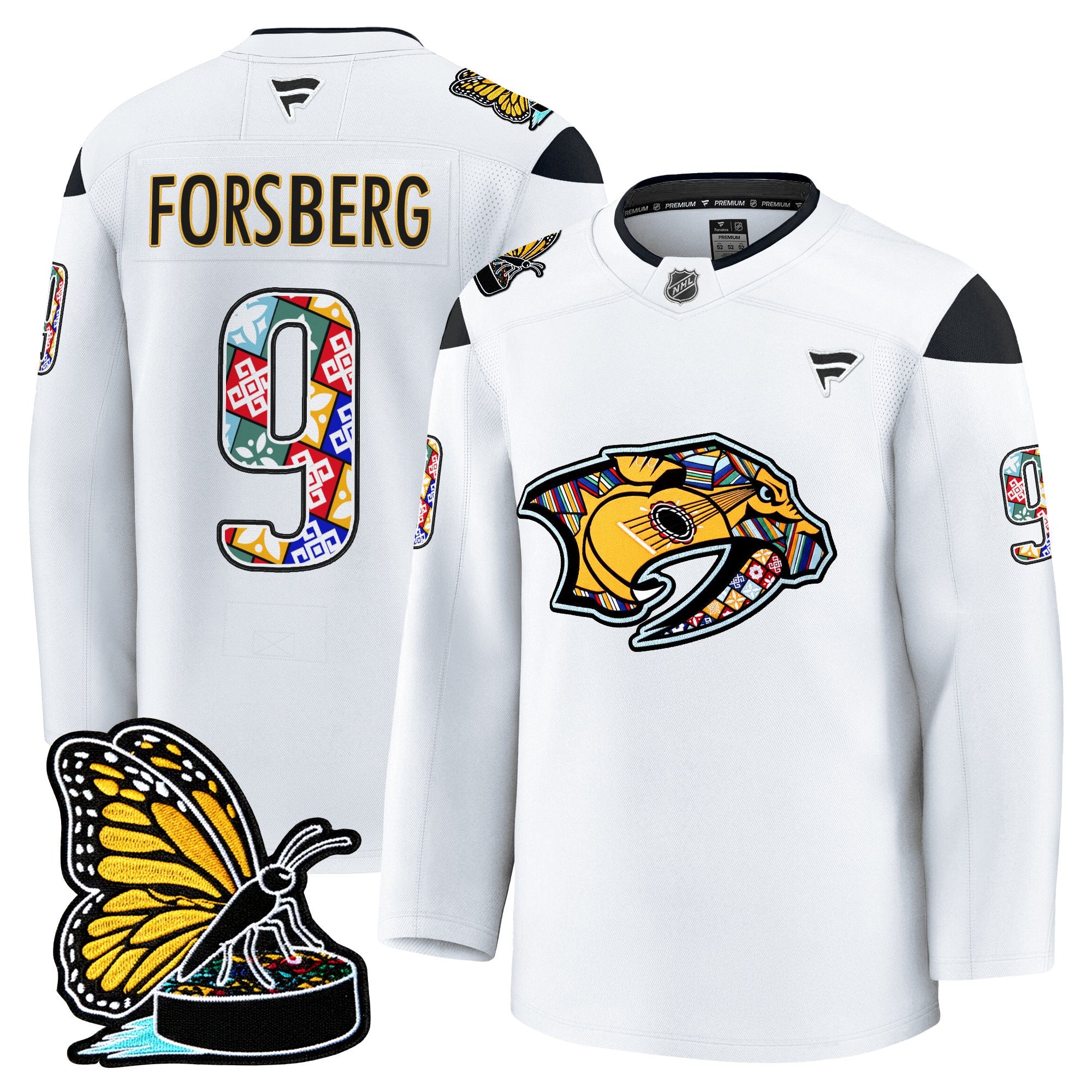 Men's Nashville Predators 2025 Hispanic Music Heritage Night Premium Jersey - All Stitched