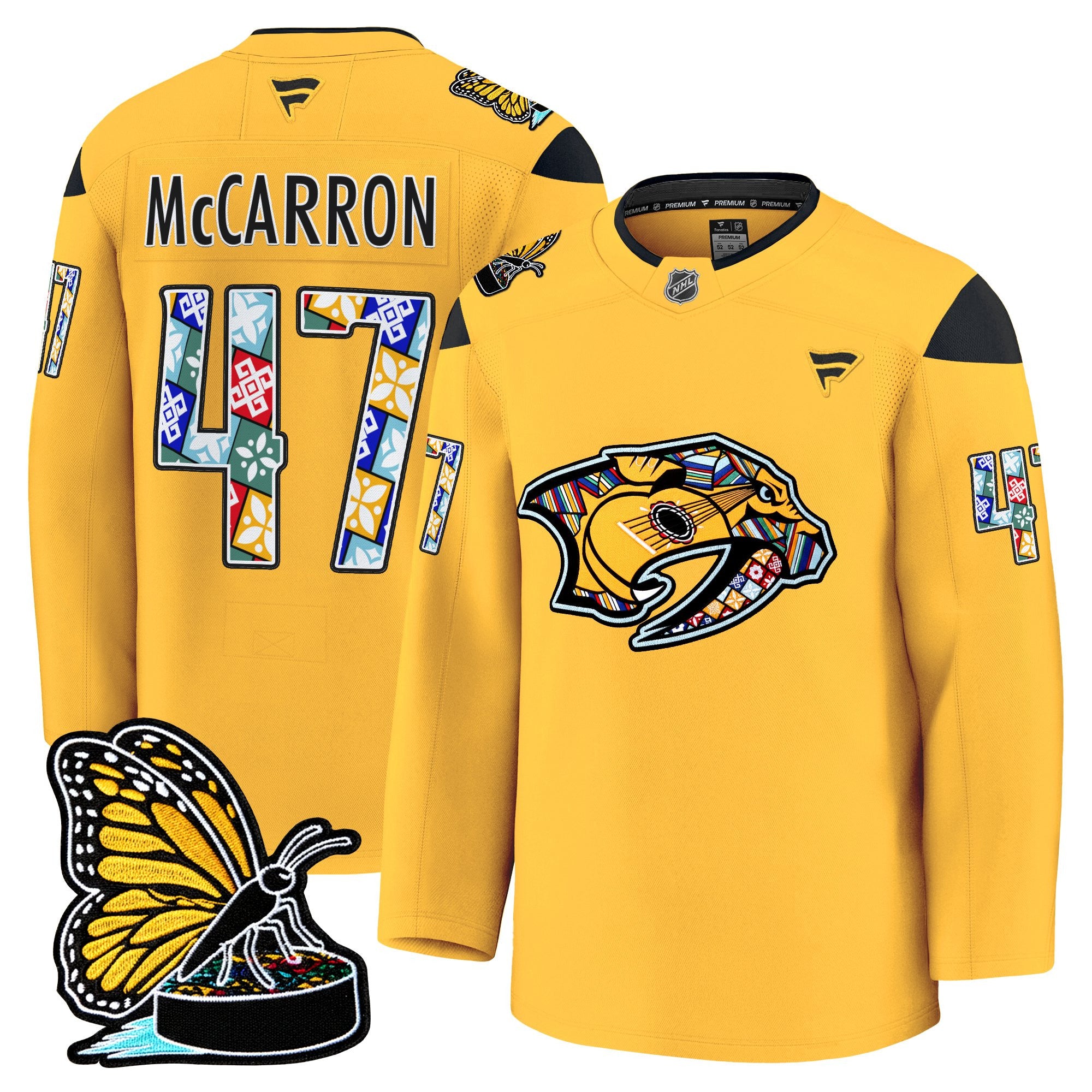 Men's Nashville Predators 2025 Hispanic Music Heritage Night Premium Jersey - All Stitched