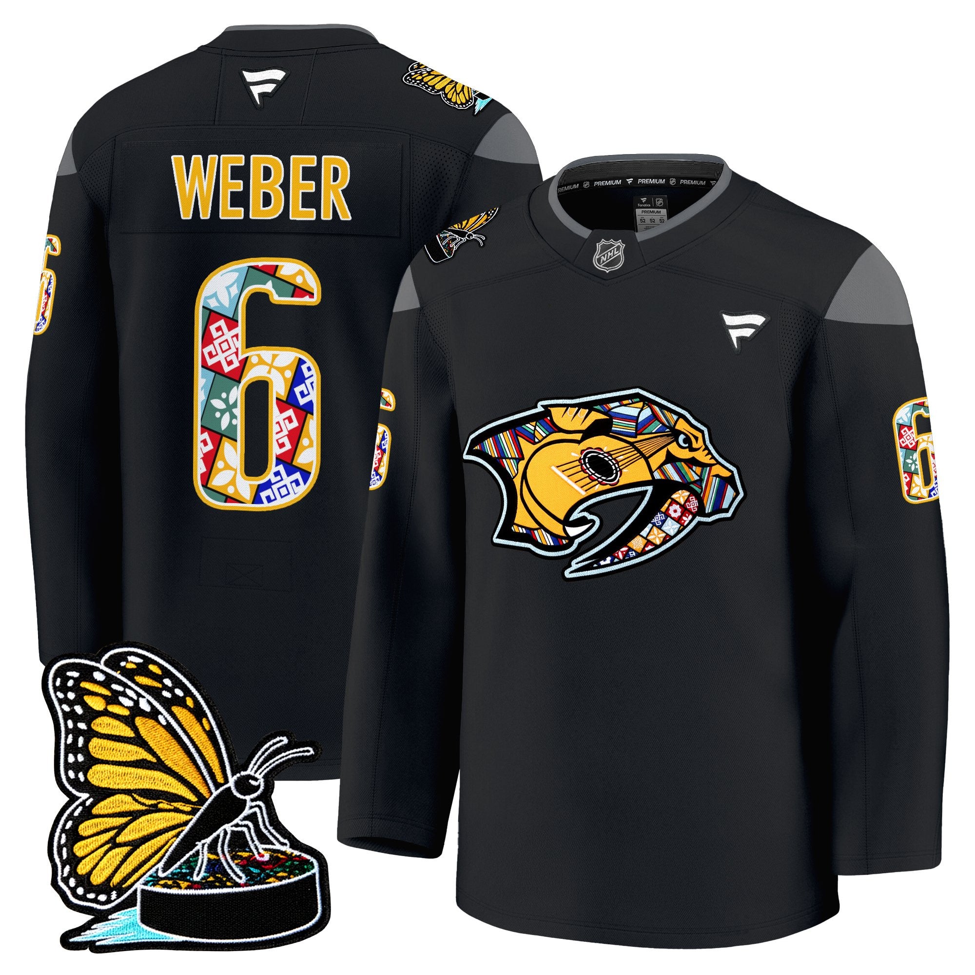 Men's Nashville Predators 2025 Hispanic Music Heritage Night Premium Jersey - All Stitched