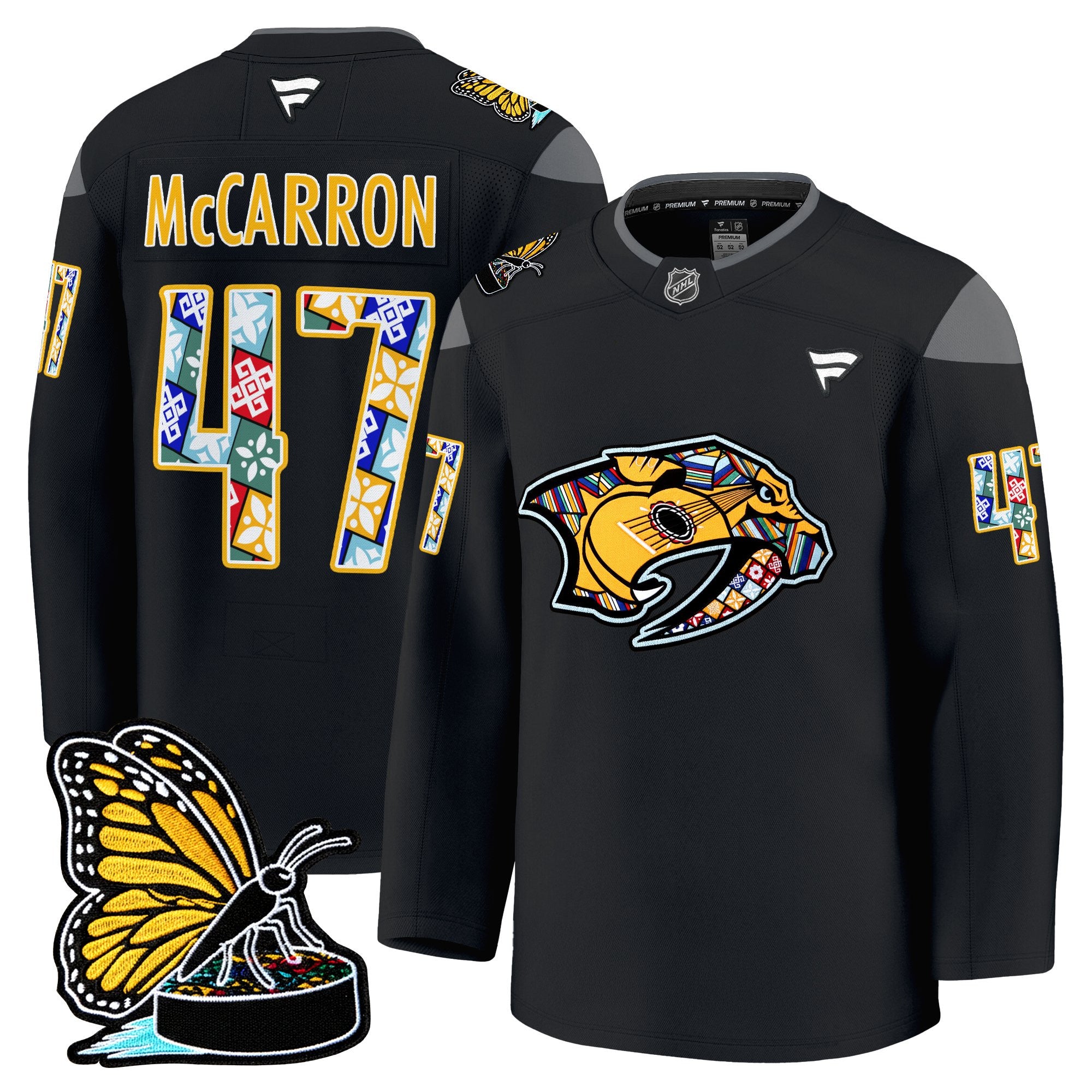 Men's Nashville Predators 2025 Hispanic Music Heritage Night Premium Jersey - All Stitched