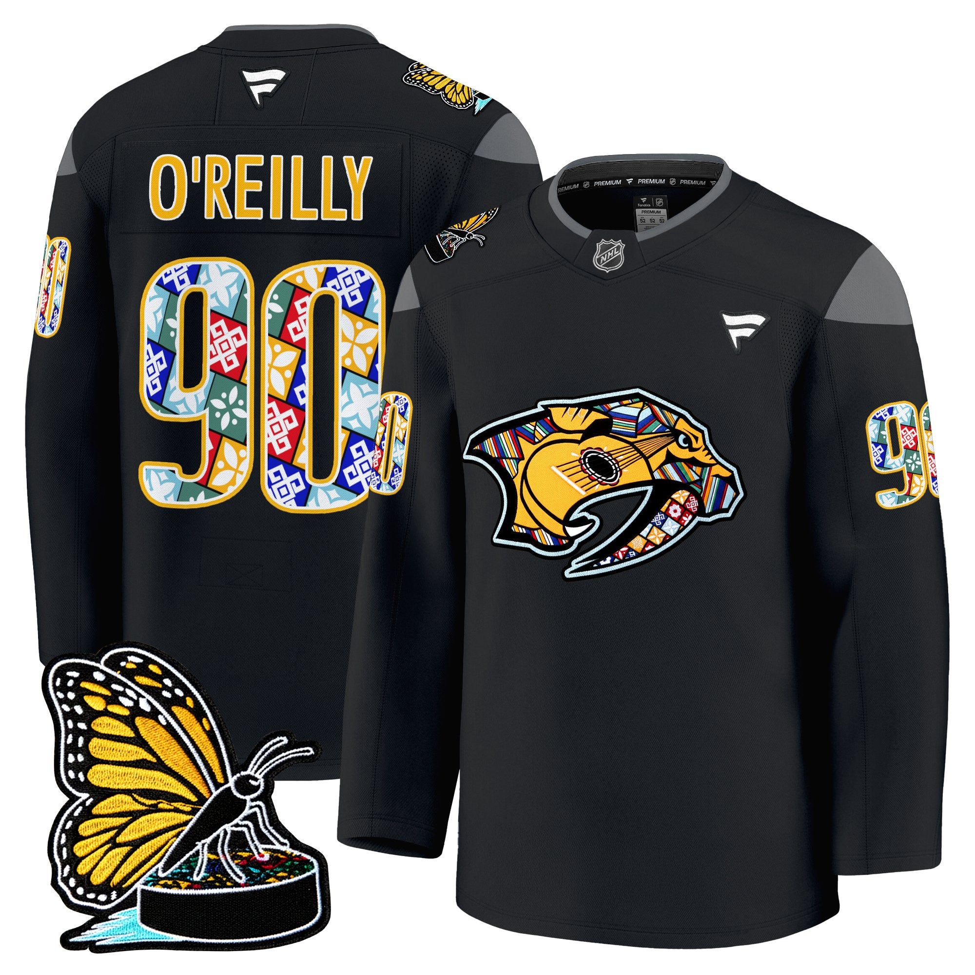 Men's Nashville Predators 2025 Hispanic Music Heritage Night Premium Jersey - All Stitched