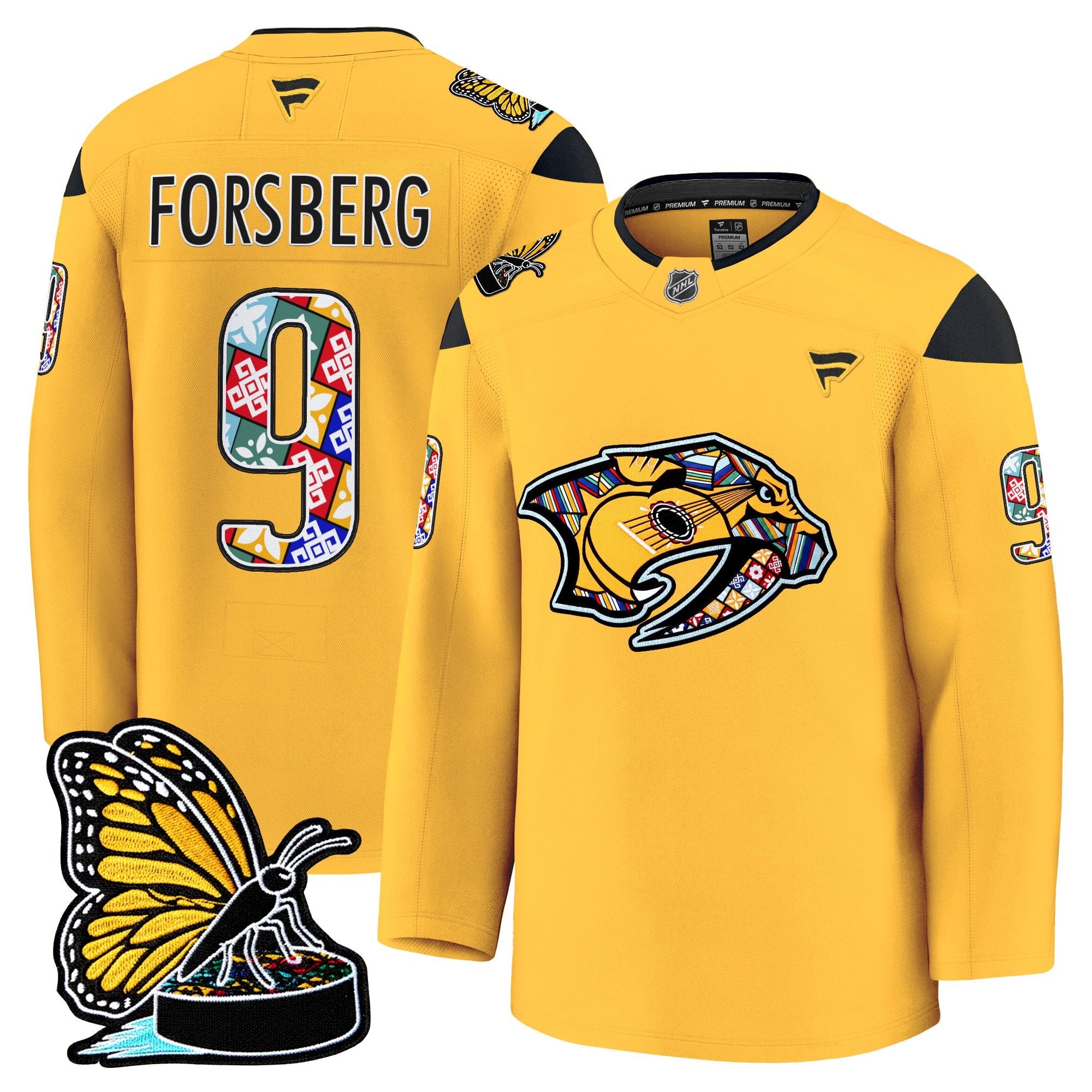 Men's Nashville Predators 2025 Hispanic Music Heritage Night Premium Jersey - All Stitched