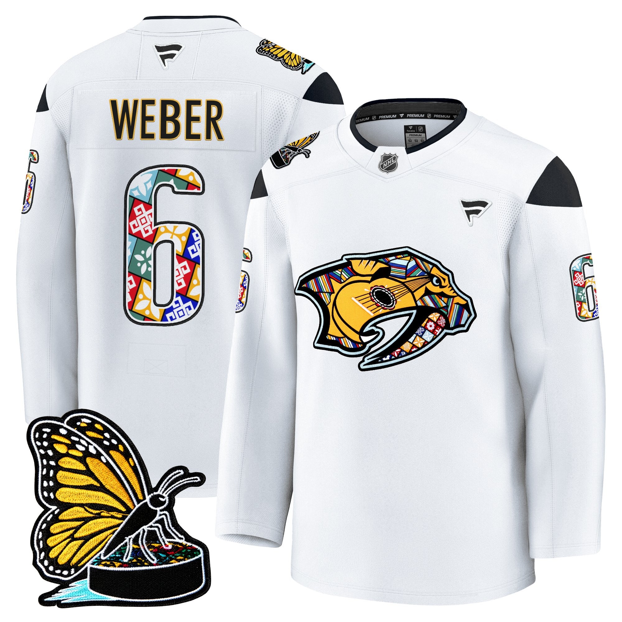 Men's Nashville Predators 2025 Hispanic Music Heritage Night Premium Jersey - All Stitched