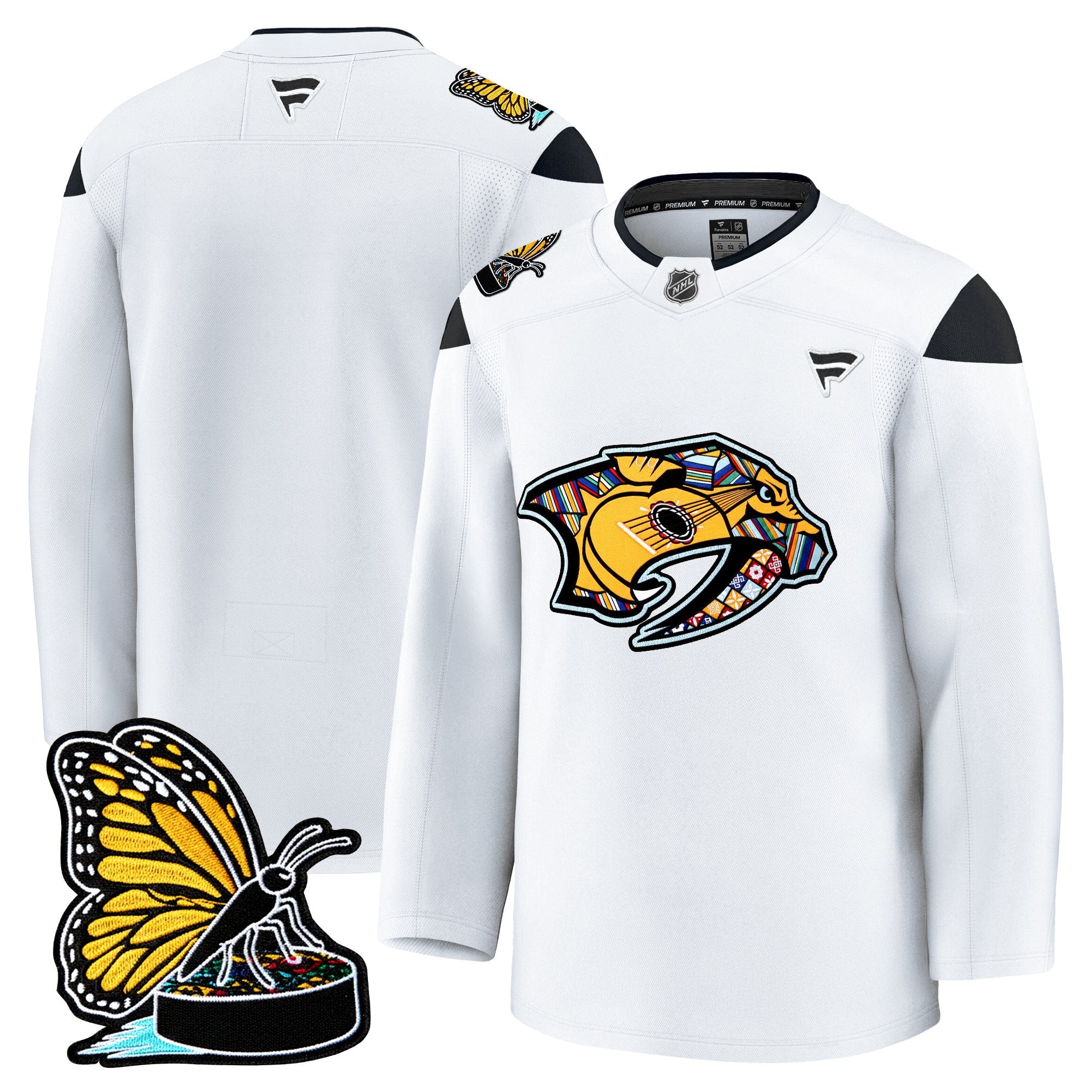Men's Nashville Predators 2025 Hispanic Music Heritage Night Premium Jersey - All Stitched