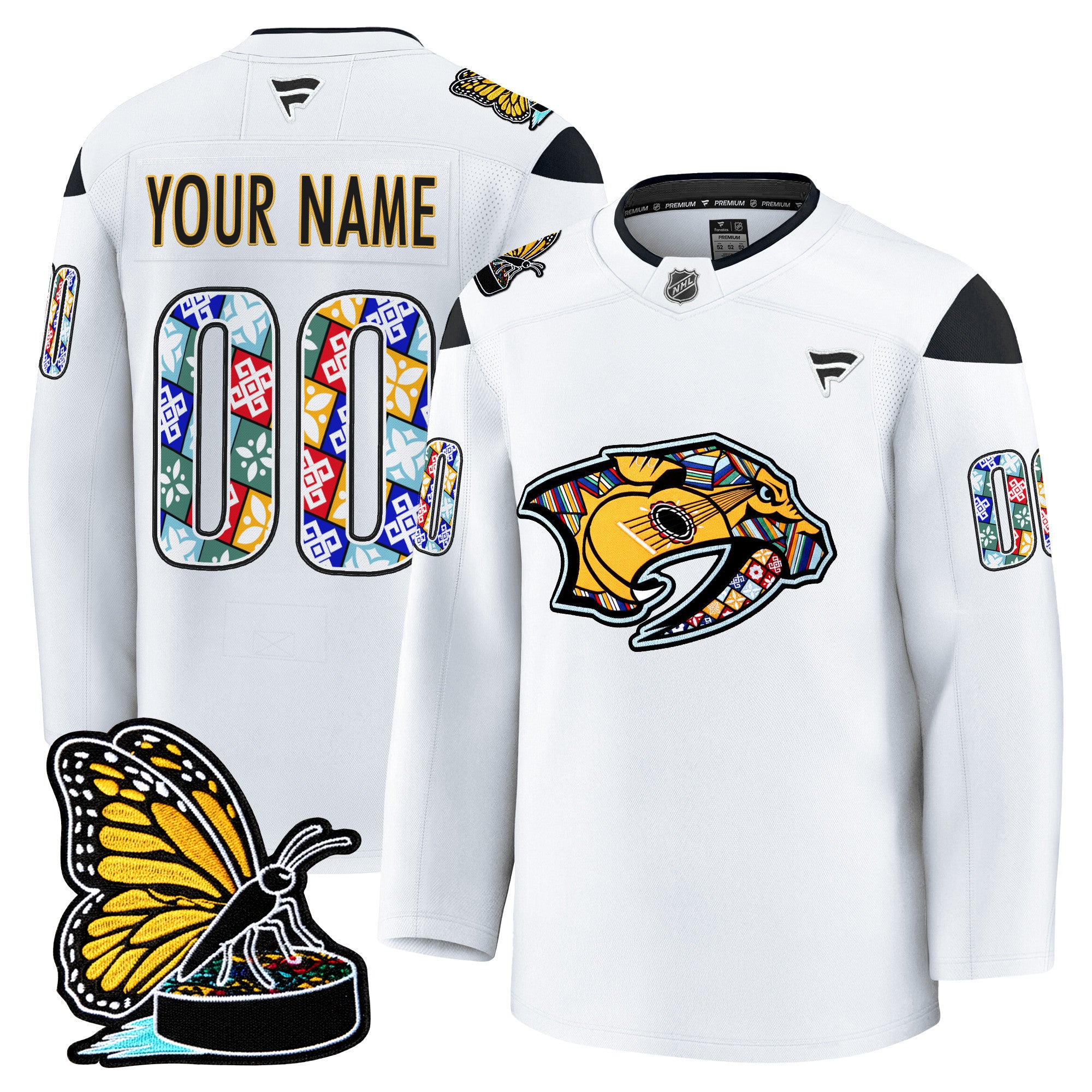 Nashville Predators 2025 Hispanic Music Heritage Night Premium Custom Jersey - All Stitched
