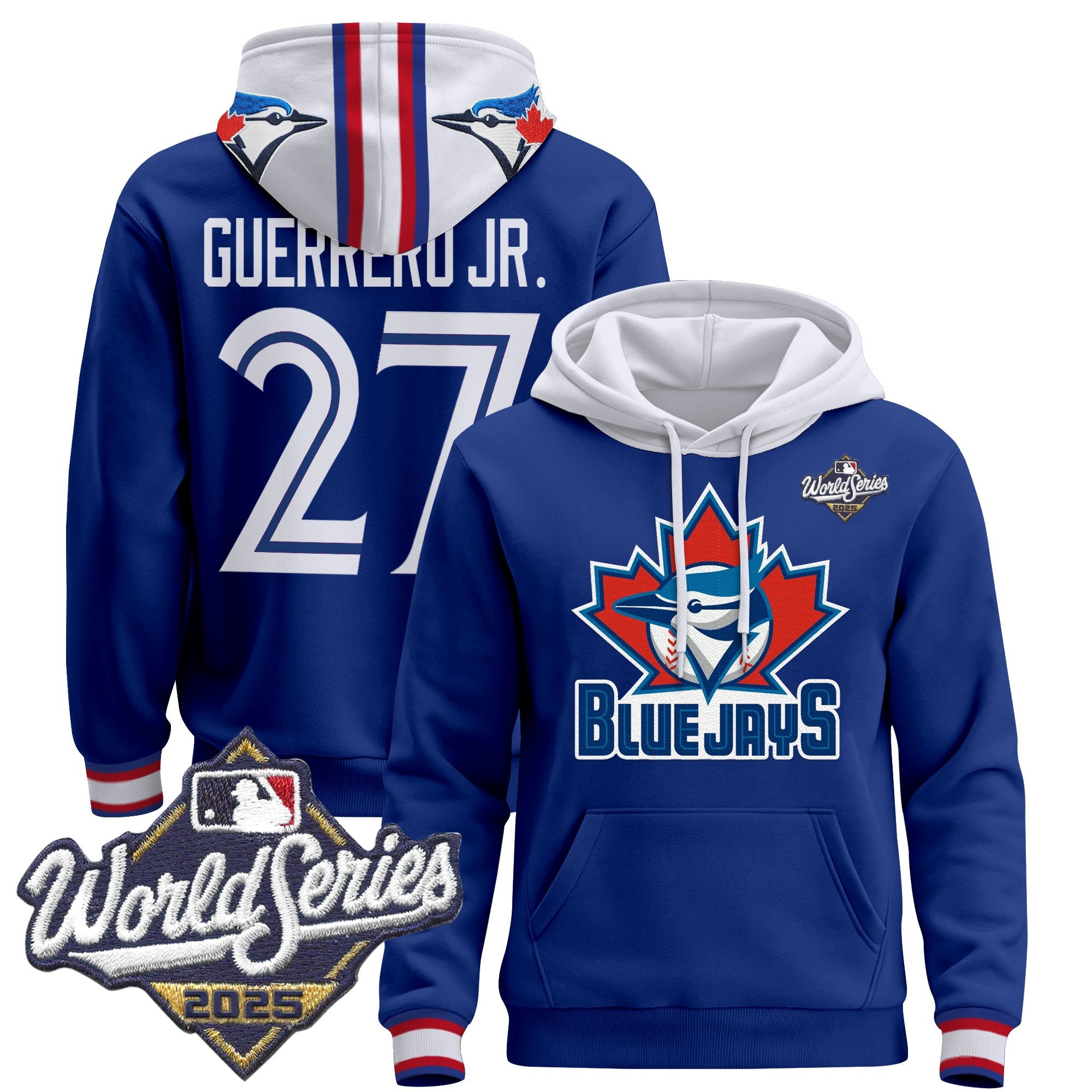 Men's Toronto Blue Jays 2025 World Series Premium Pullover Hoodie - All Stitched