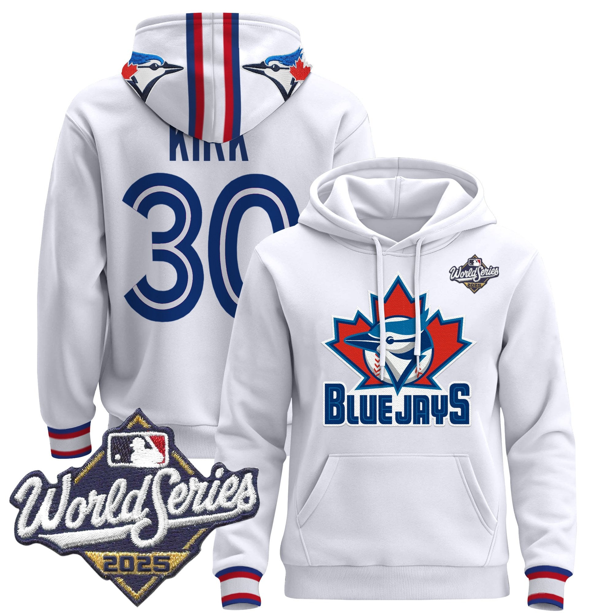 Men's Toronto Blue Jays 2025 World Series Premium Pullover Hoodie - All Stitched