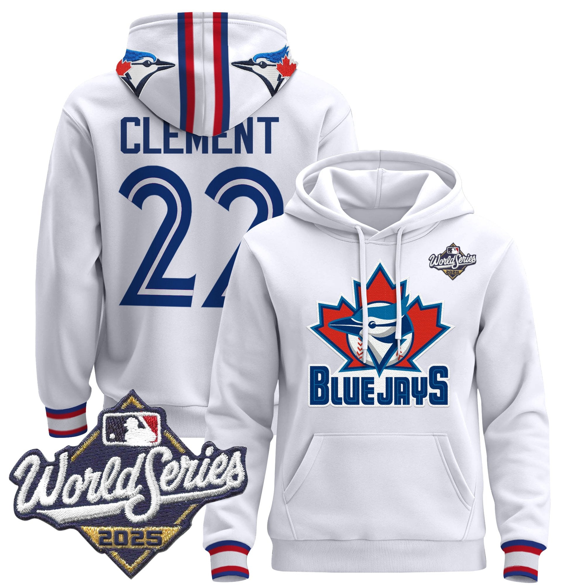 Men's Toronto Blue Jays 2025 World Series Premium Pullover Hoodie - All Stitched