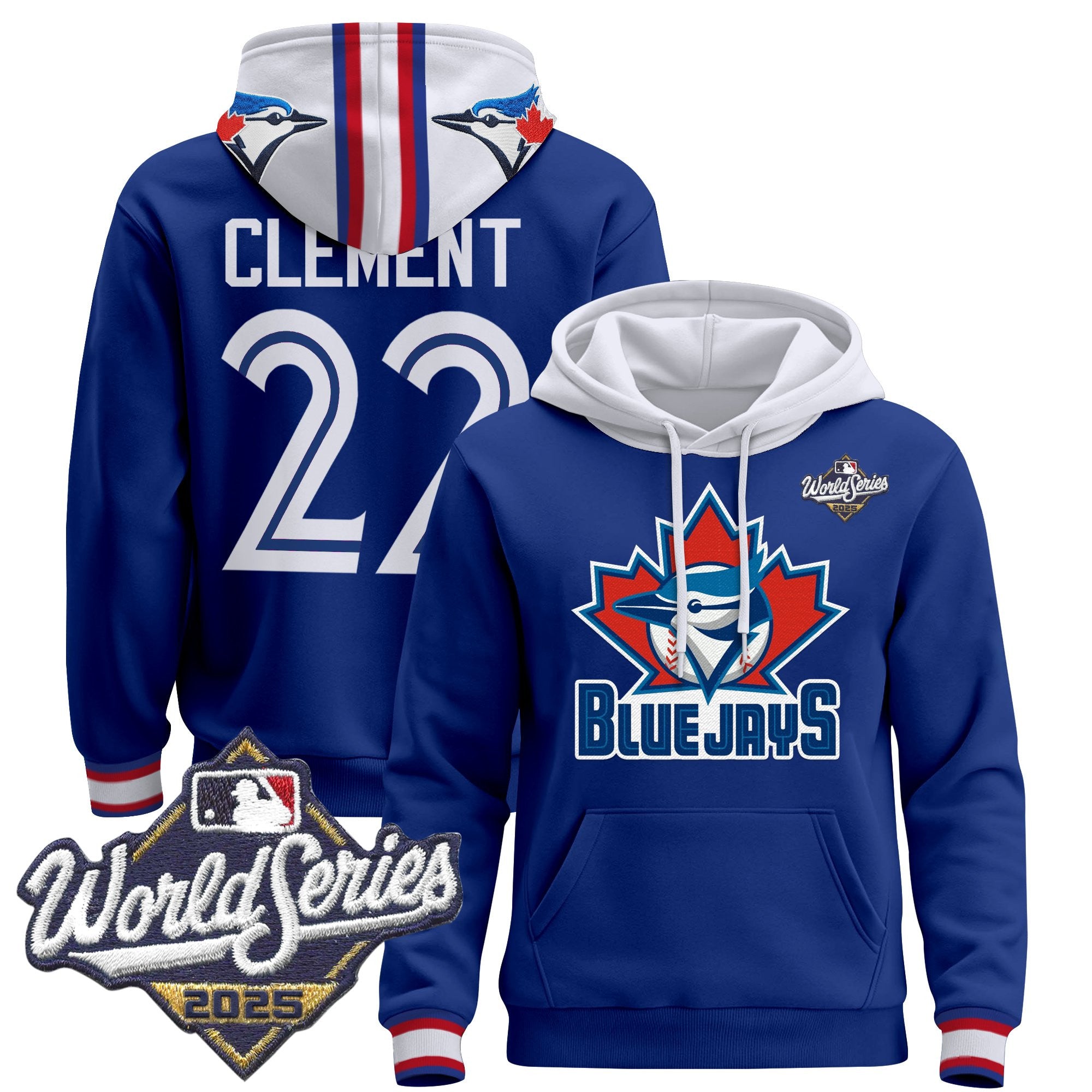 Men's Toronto Blue Jays 2025 World Series Premium Pullover Hoodie - All Stitched