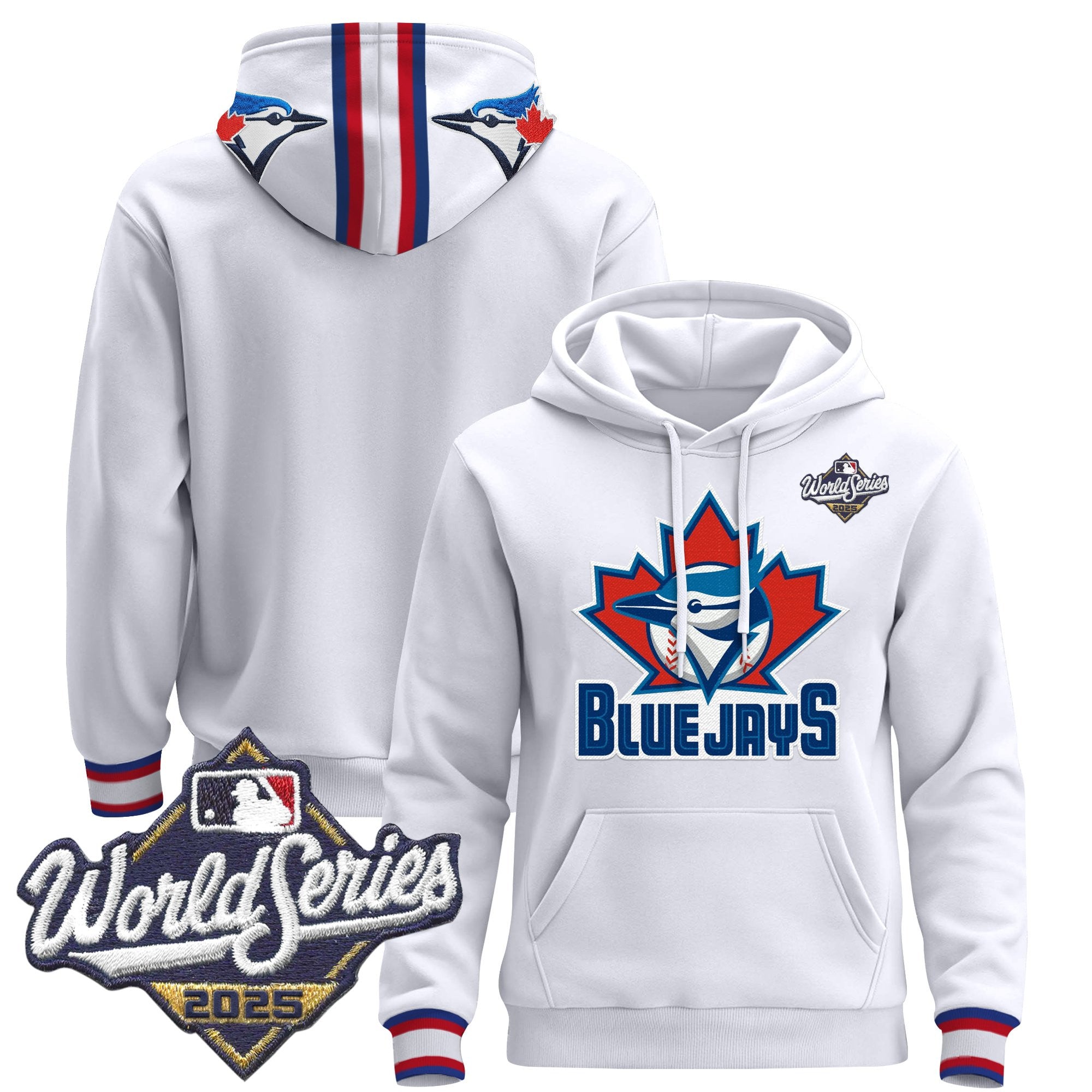 Men's Toronto Blue Jays 2025 World Series Premium Pullover Hoodie - All Stitched