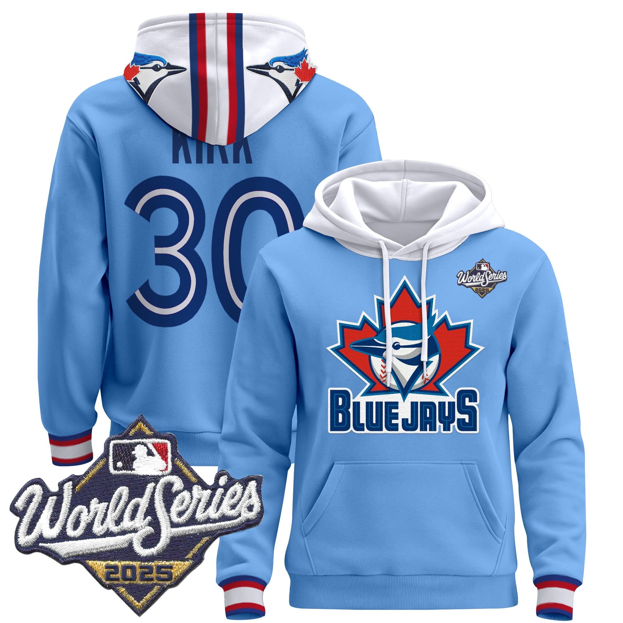 Men's Toronto Blue Jays 2025 World Series Premium Pullover Hoodie - All Stitched