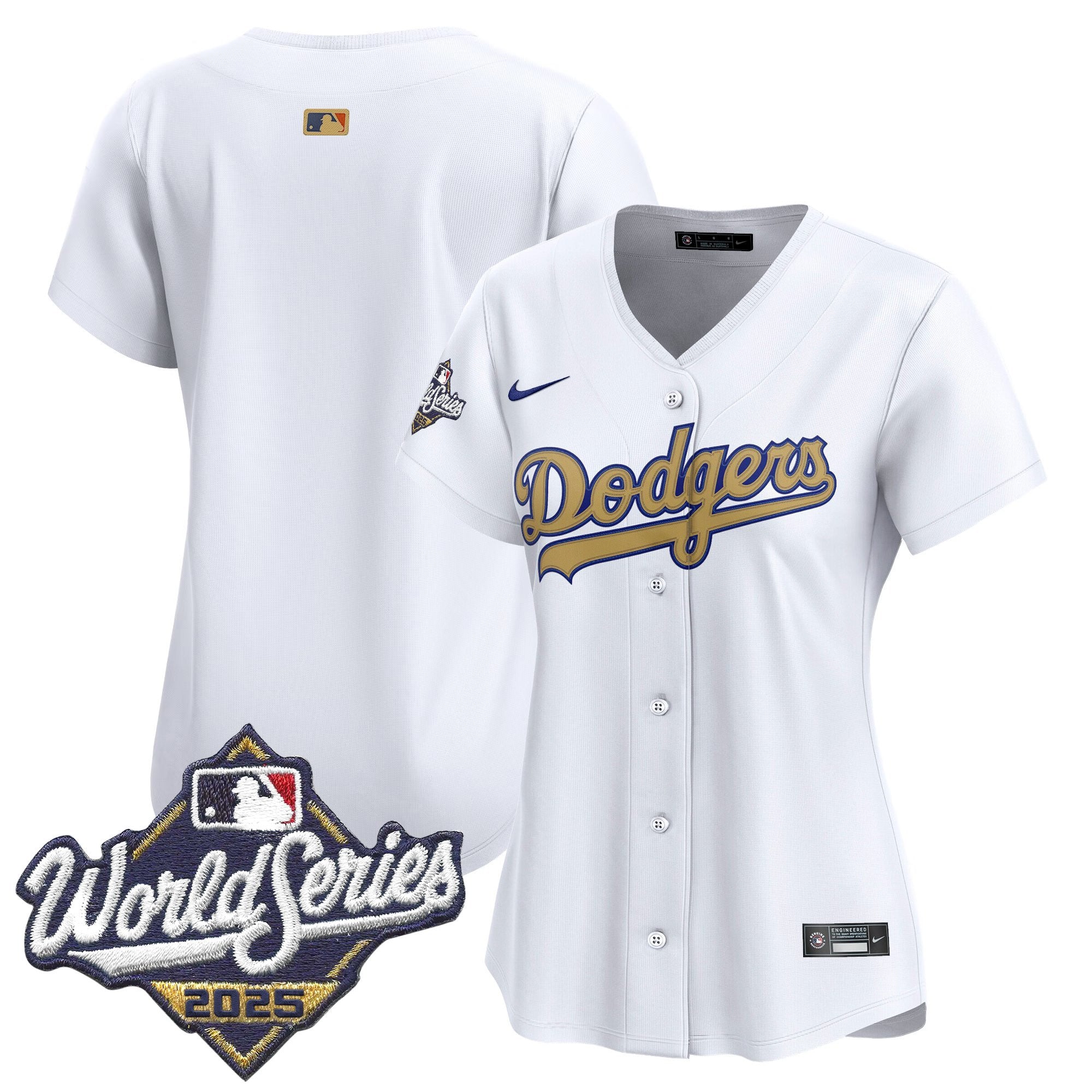 Dodgers 2025 World Series Gold Vapor Premier Limited Jersey - All Stitched