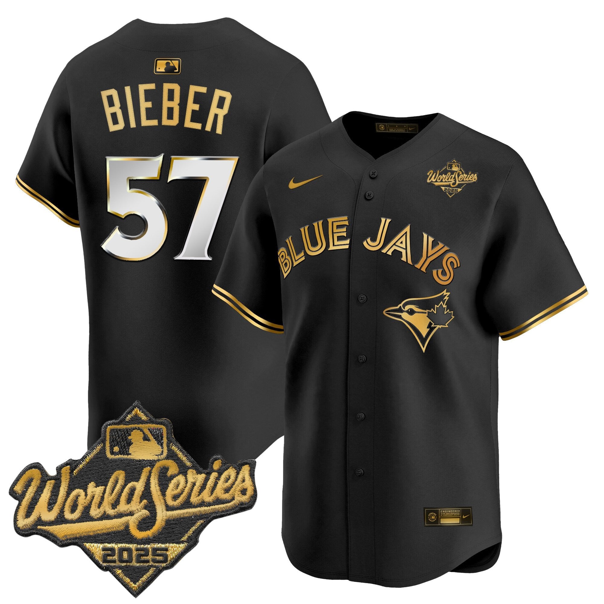 Men's Toronto Blue Jays 2025 World Series Vapor Premier Limited Jersey V2 - All Stitched