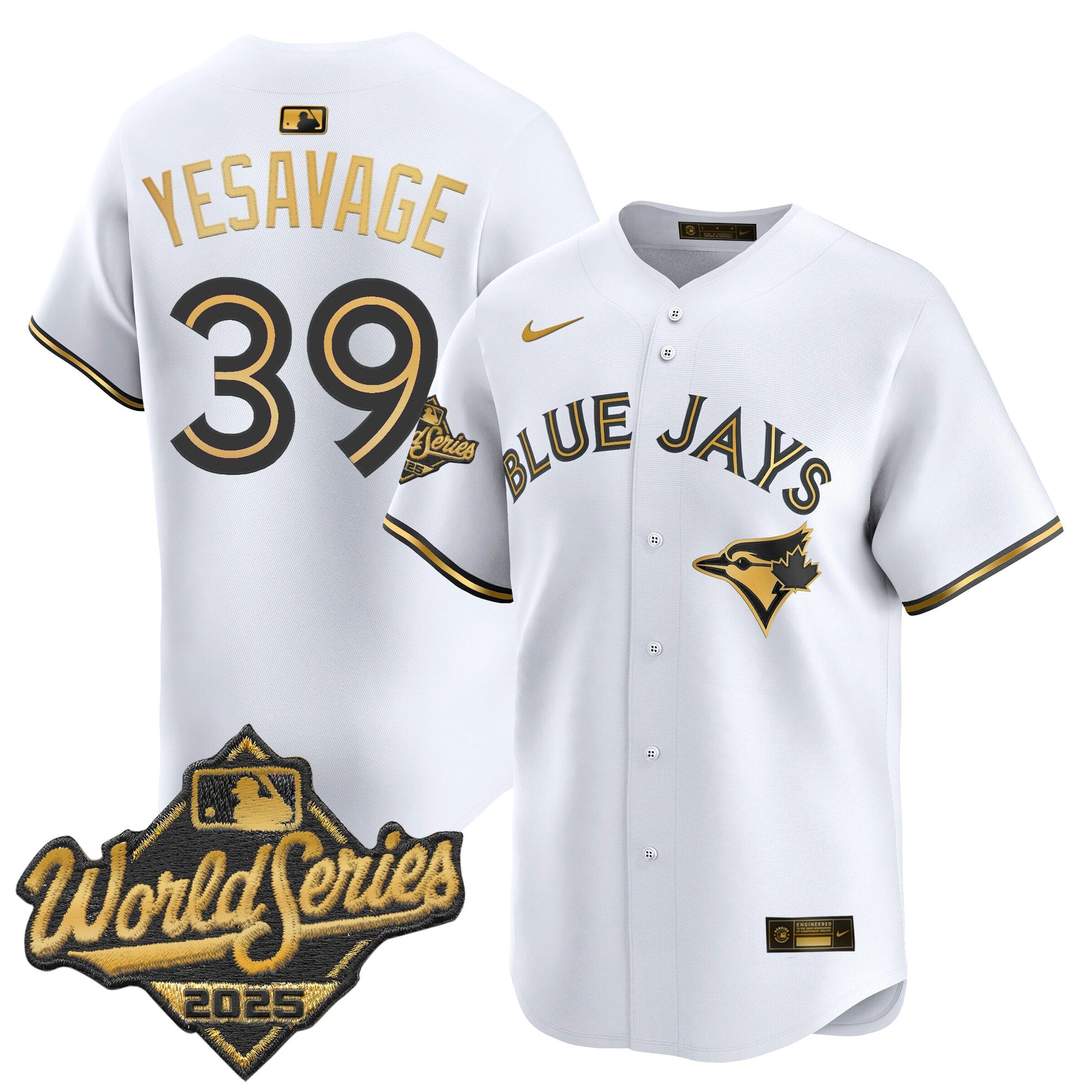 Men's Toronto Blue Jays 2025 World Series Vapor Premier Limited Jersey - All Stitched