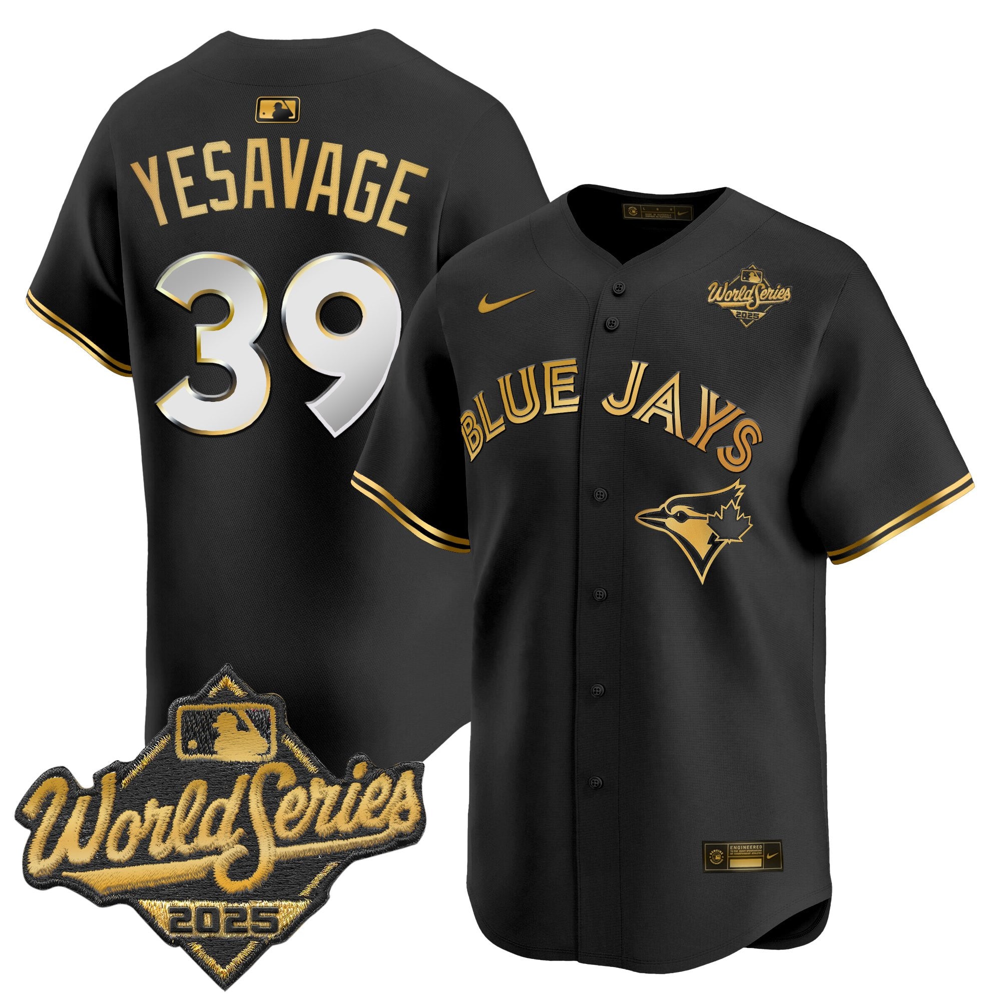 Men's Toronto Blue Jays 2025 World Series Vapor Premier Limited Jersey V2 - All Stitched