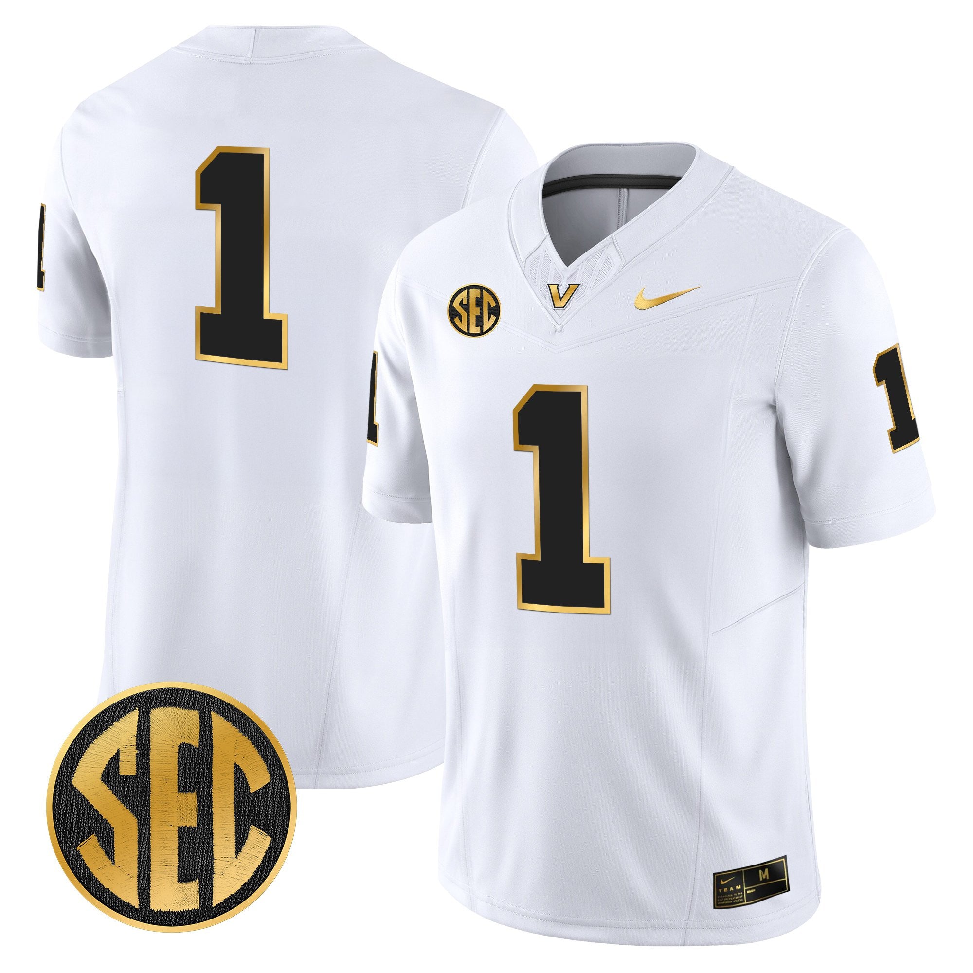 Men's Vanderbilt Commodores 2025 Gold Vapor Limited Jersey - All Stitched