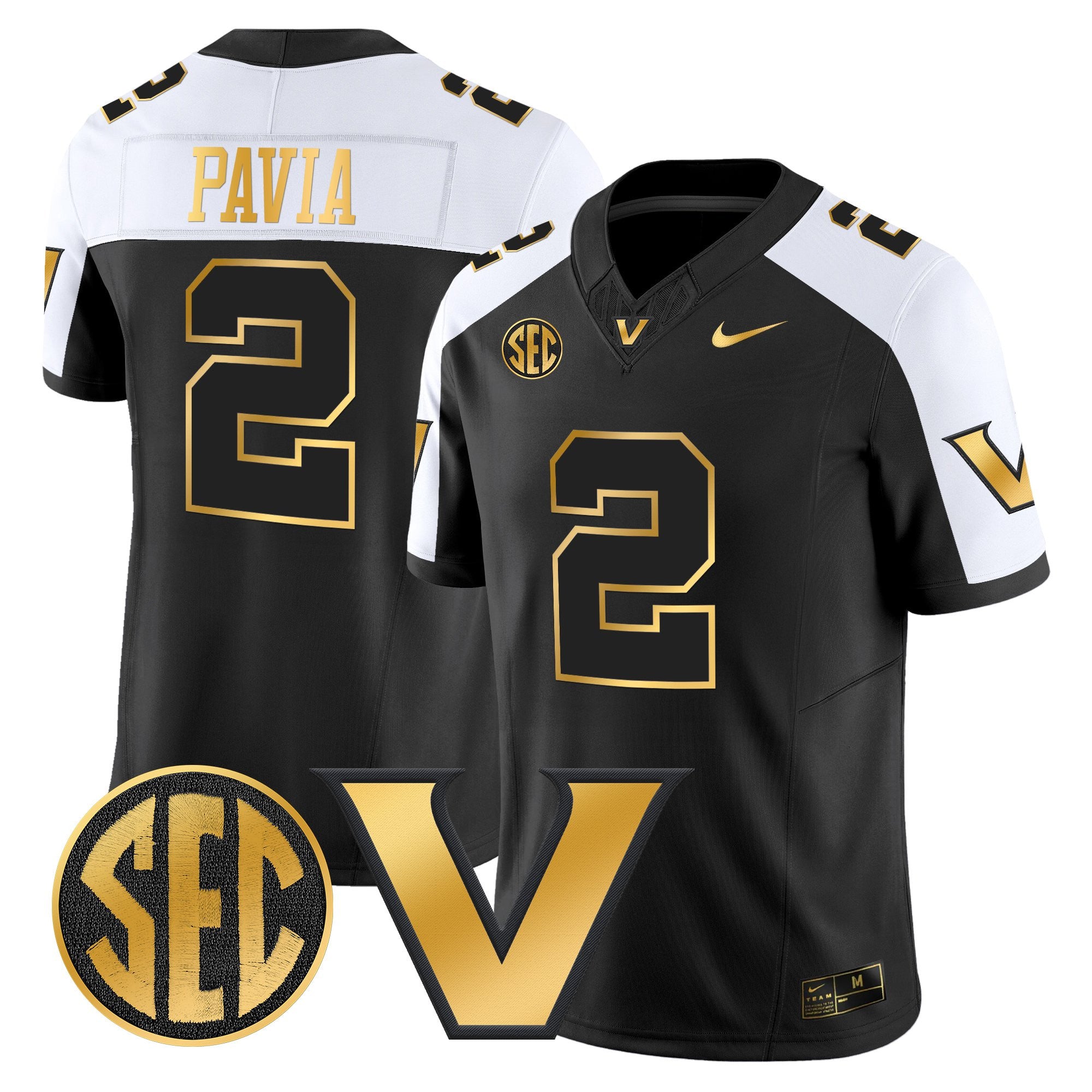Men's Vanderbilt Commodores 2025 Gold Vapor Limited Jersey - All Stitched